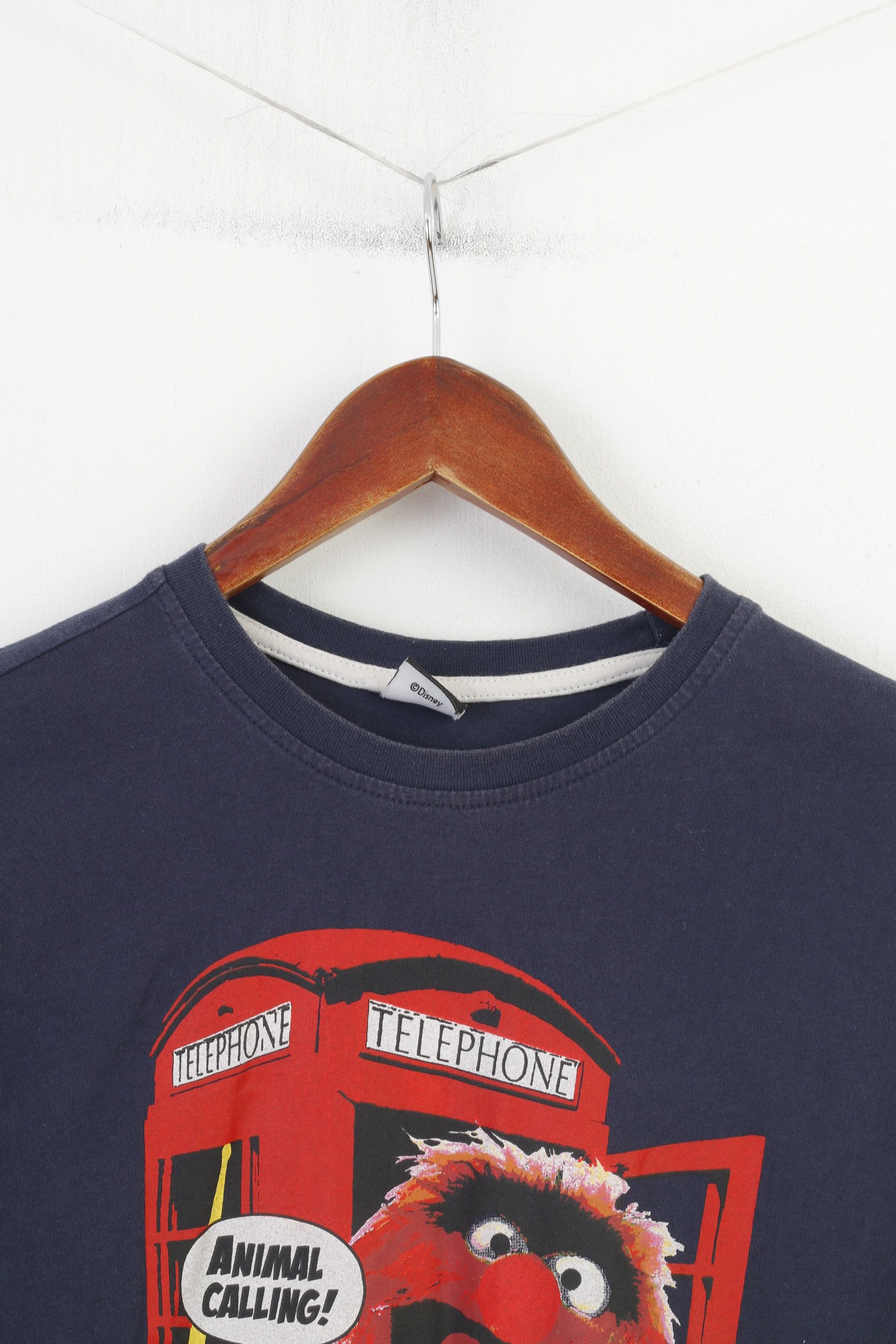 Disney Disney At George Men S T-Shirt Navy Cotton Graphic 9872 Size US S / EU 44-46 / 1 - 2 Thumbnail