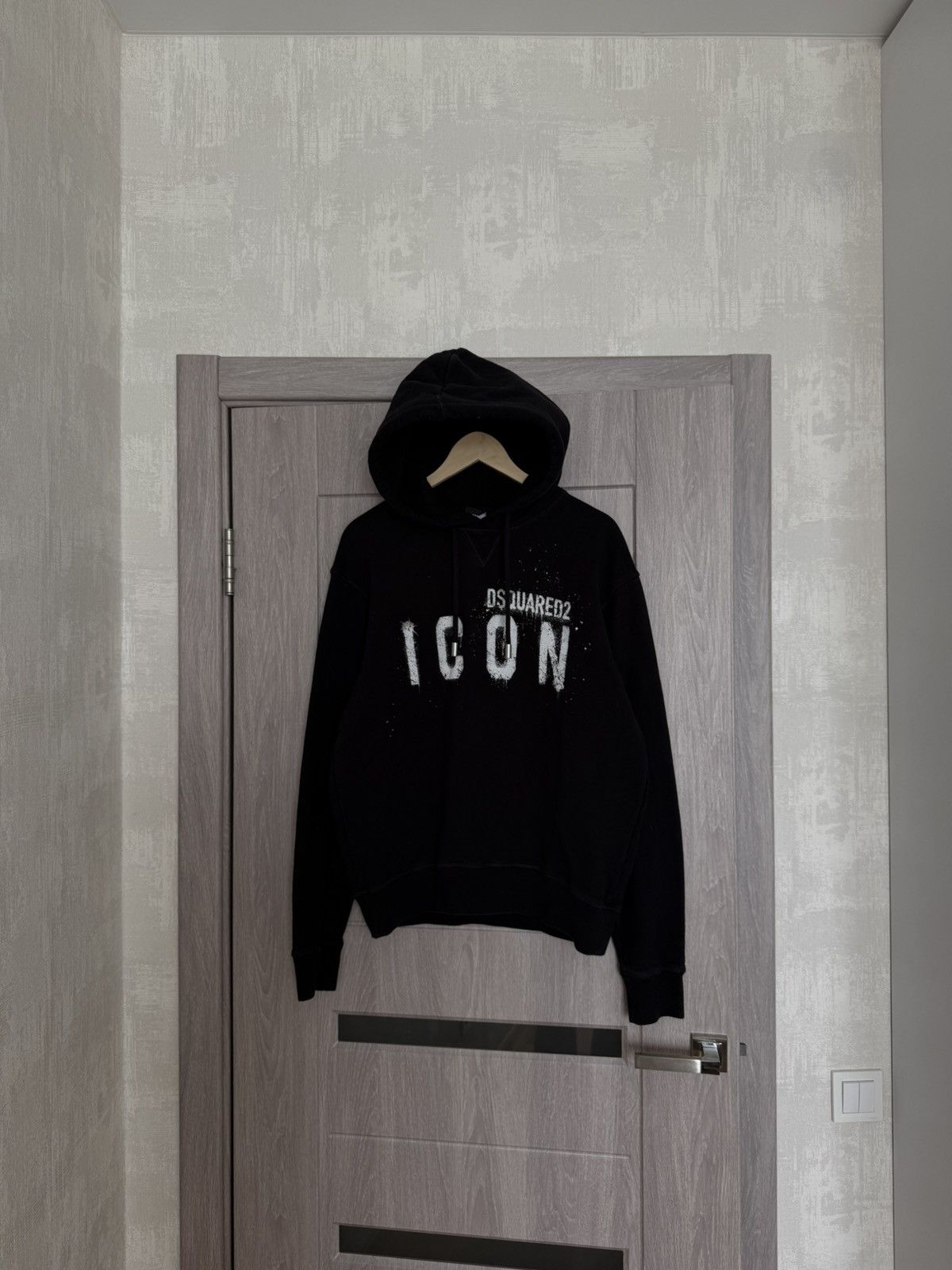 Dsquared2 dsqaured2 icon black and white paint splatter hoodie Size US M / EU 48-50 / 2 - 1 Thumbnail