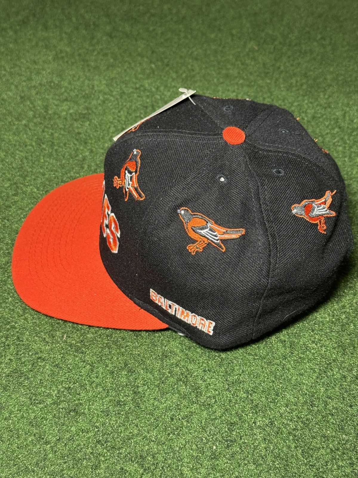 MLB × Vintage Vintage 90s Baltimore Orioles RARE NWT MLB Snapback Cap Hat Size ONE SIZE - 4 Thumbnail