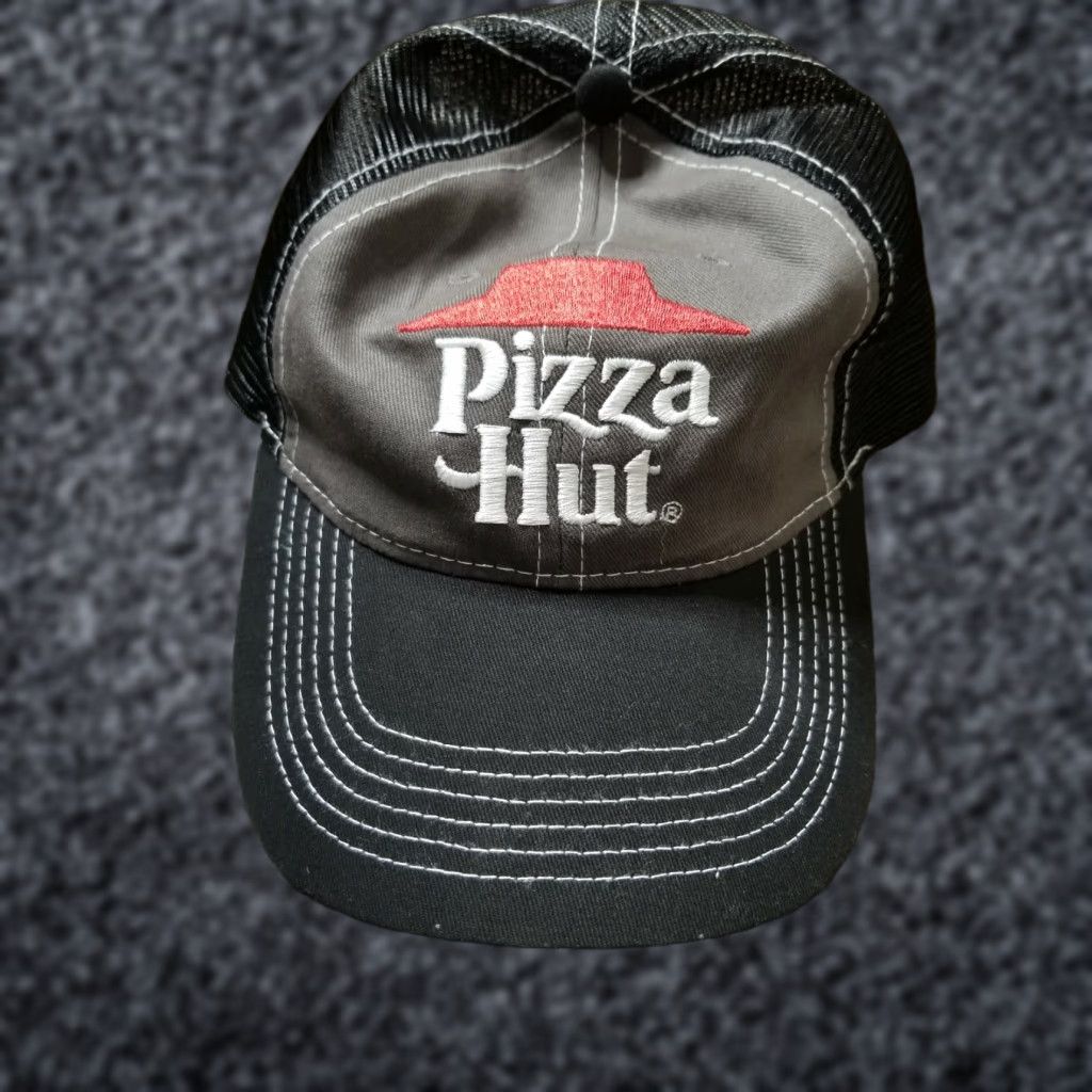 Vintage Pizza Hut Employee Promo Black Trucker Baseball Adjustable Hat Cap Mens Cap Size ONE SIZE - 1 Thumbnail