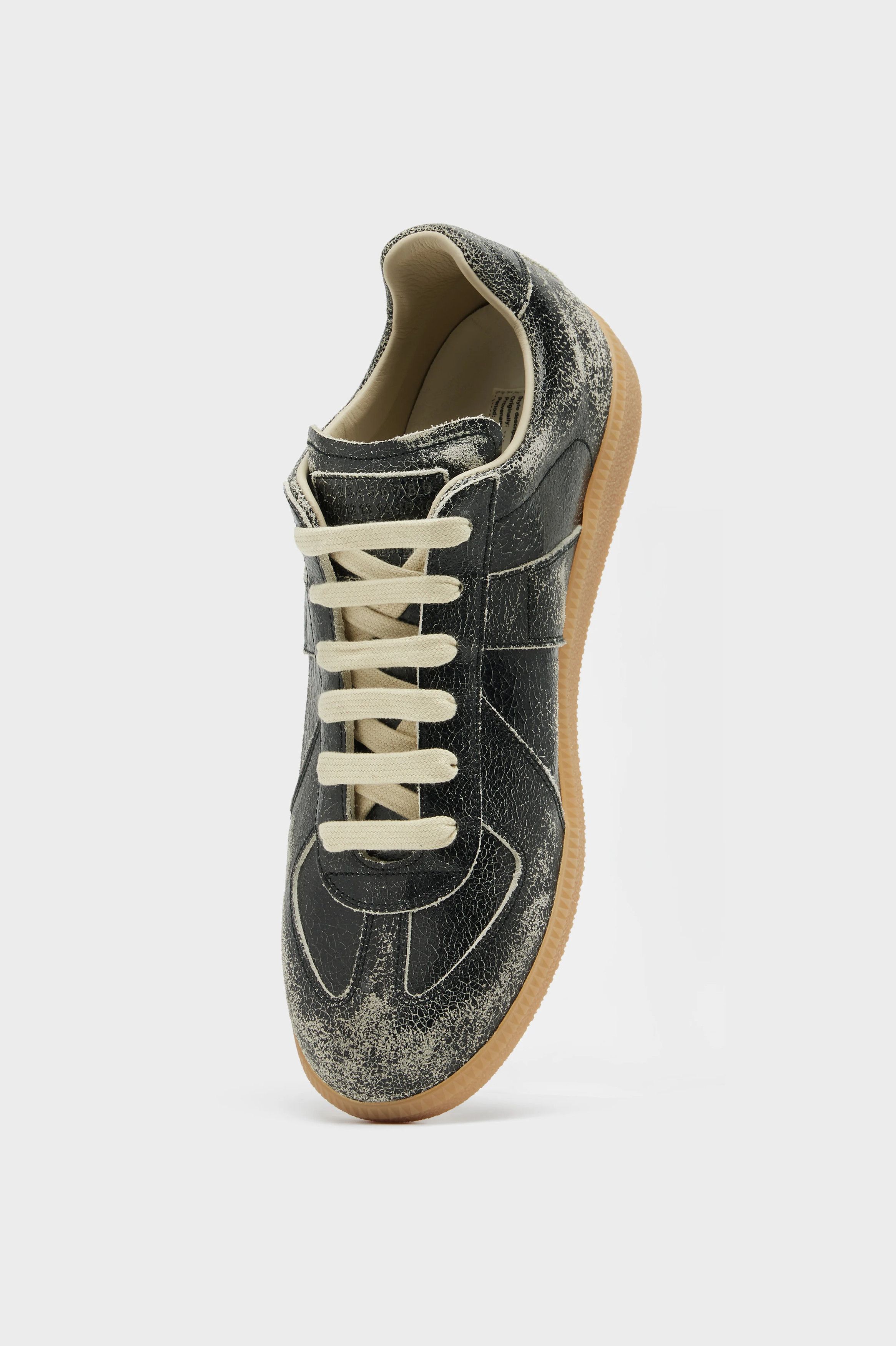 Maison Margiela o1bcso1str0526 Replica Sneakers in Black/White Size US 12.5 / EU 45-46 - 2 Thumbnail