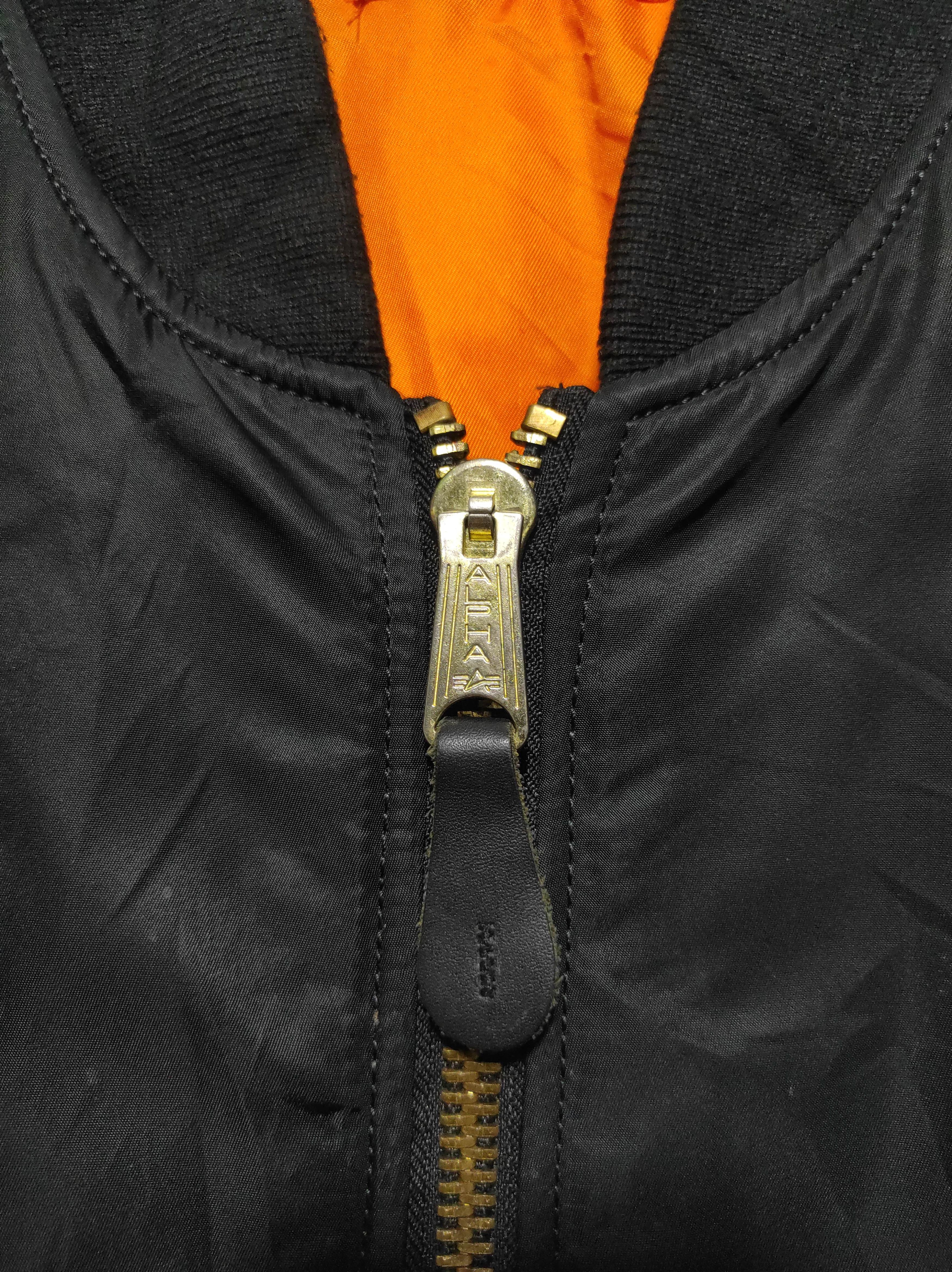 Alpha Industries Vintage Alpha Industries Riversible MA-1 Bomber Jacket Black Size US L / EU 52-54 / 3 - 4 Thumbnail