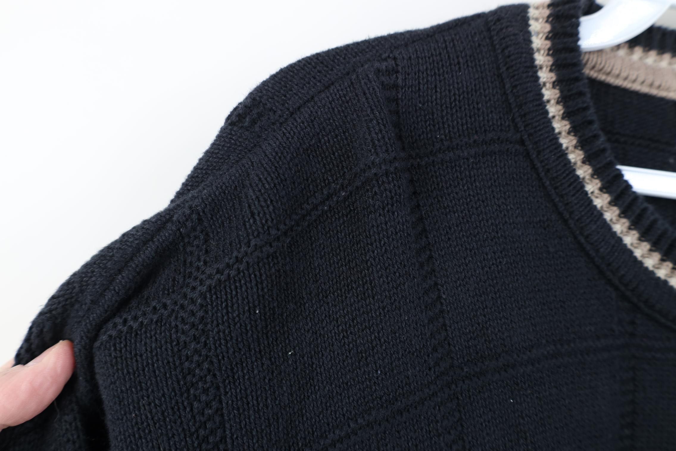 Vintage Vintage 90s Streetwear Checkered Knit Golf Sweater USA Size US L / EU 52-54 / 3 - 6 Thumbnail