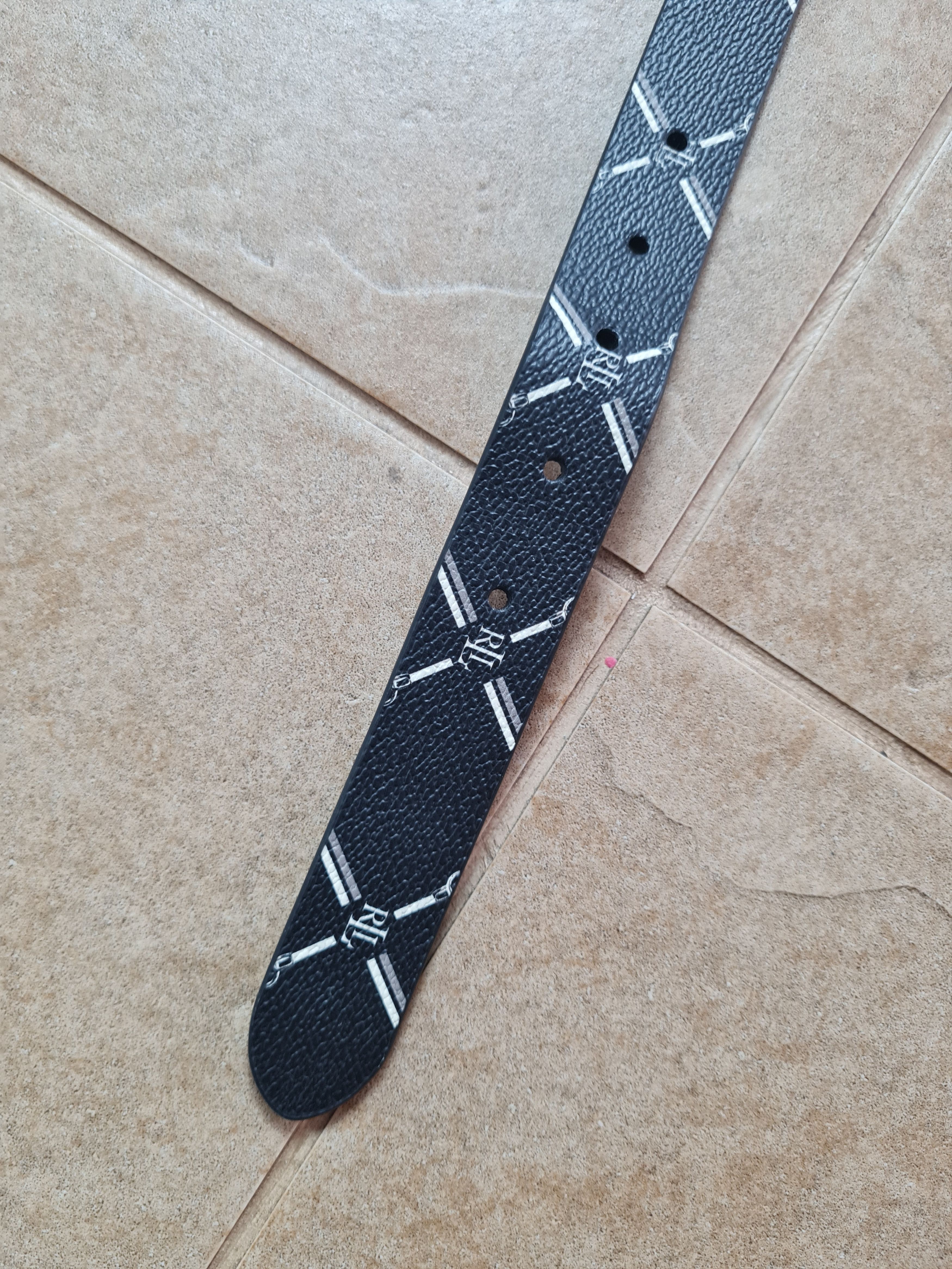 Polo Ralph Lauren Lauren Ralph Lauren Polo Leather belt monogram RPL RL Size ONE SIZE - 3 Thumbnail