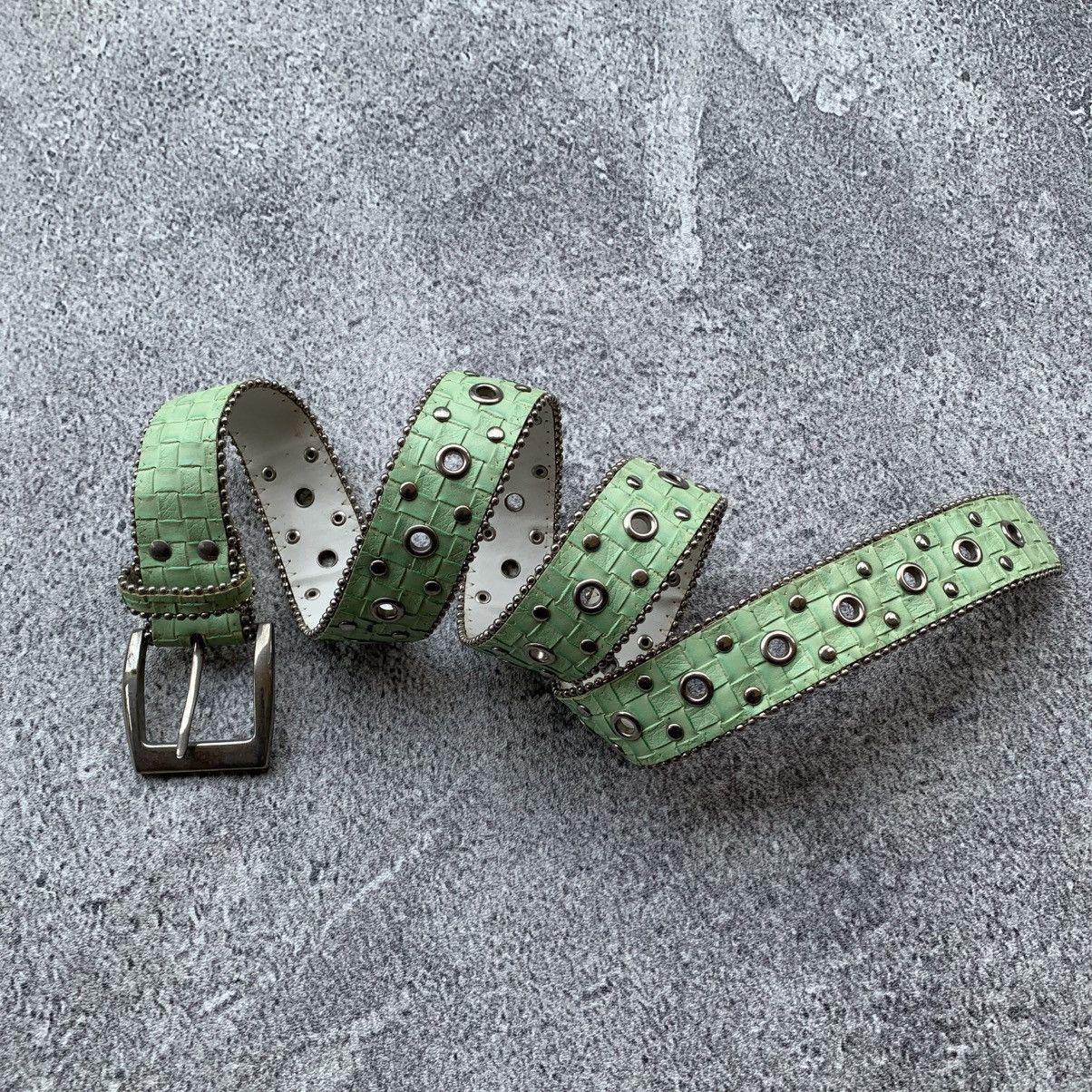 Japanese Brand Vintage Y2k Studded Belt Christian edrei Size ONE SIZE - 4 Thumbnail