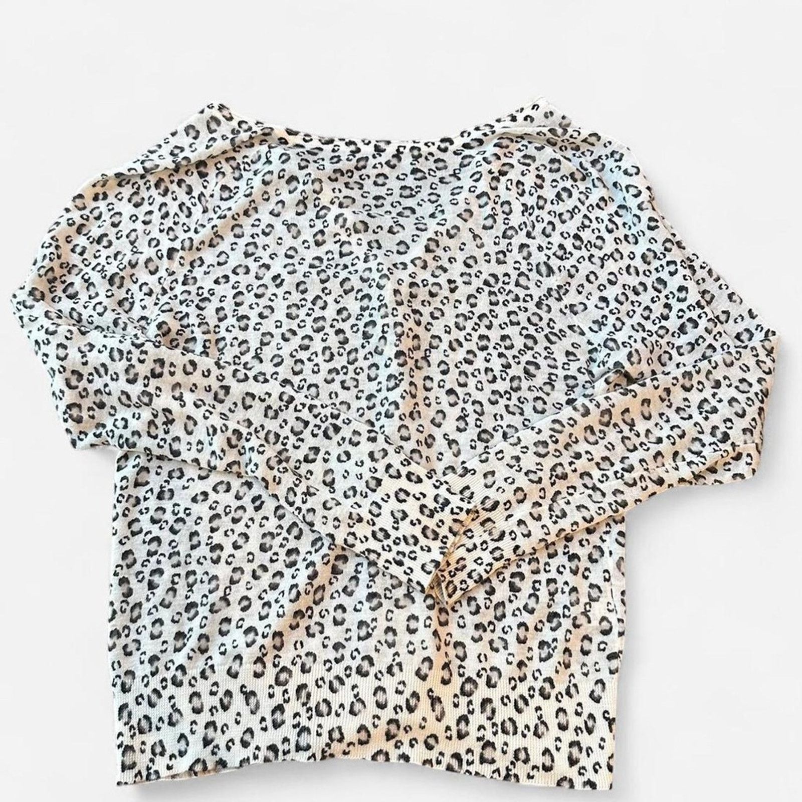 Ann Taylor Leopard long sleeve cardigan medium Size L / US 10 / IT 46 - 6 Thumbnail