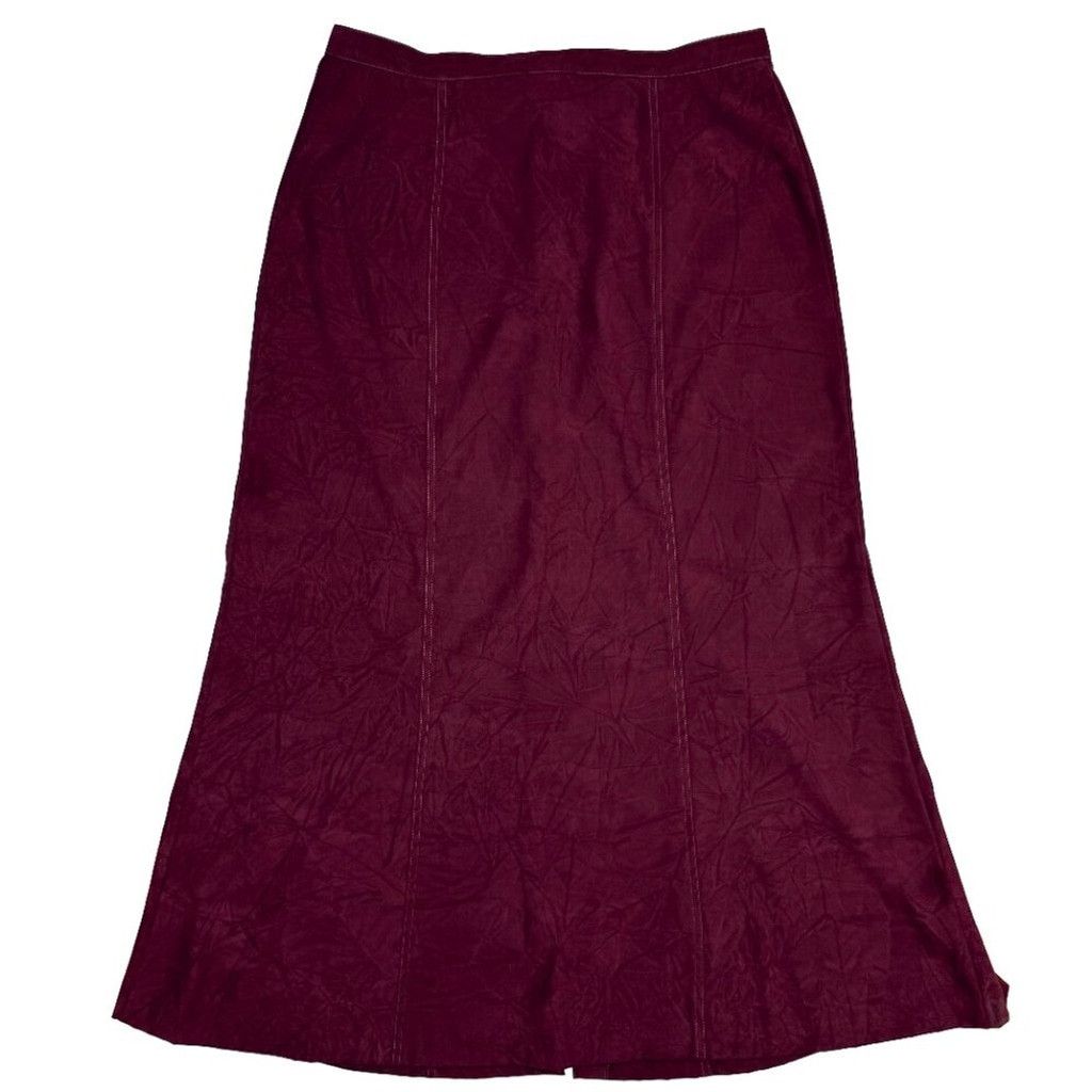Other MARIE_CLAIRE Western A-line Buttoned Flared Maxi Skirt Sz L Size 37" - 4 Thumbnail