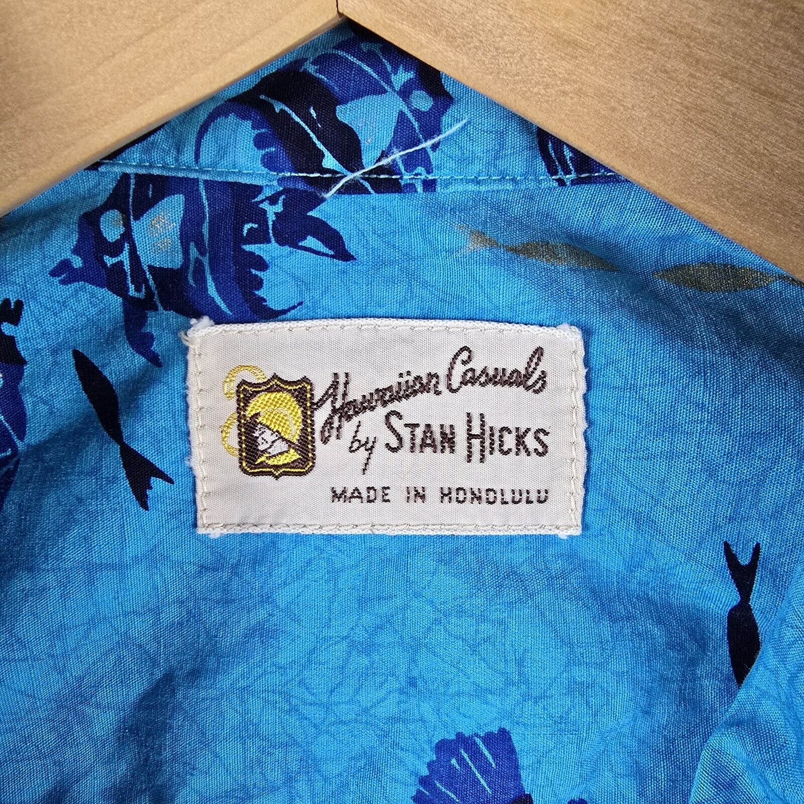 Vintage Vintage Stan Hicks Hawaiian Casual Button Up Shirt Sz M AOP Size US M / EU 48-50 / 2 - 5 Thumbnail