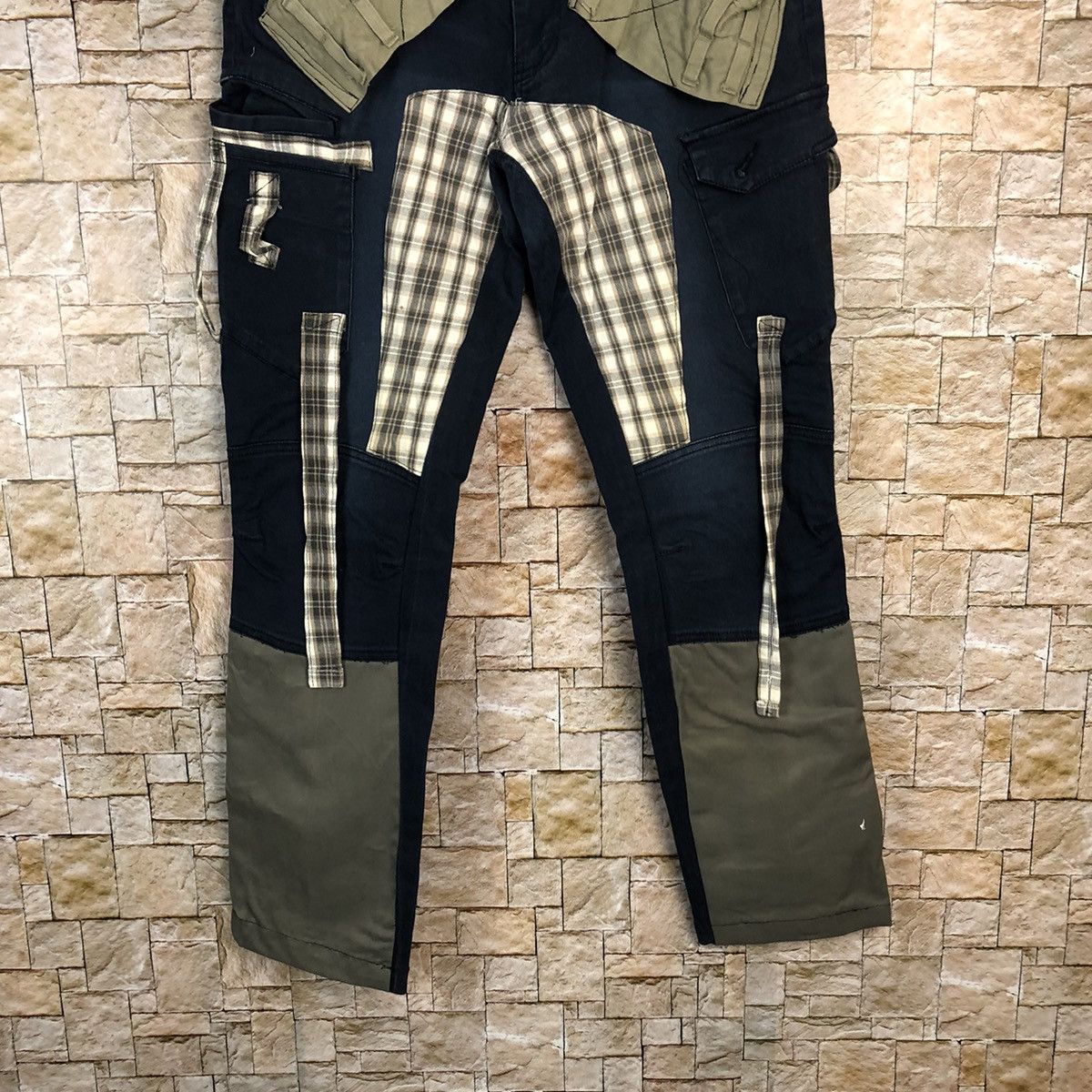 Japanese Brand DL Japanese Custom D.Blue Cargo Multipocket Pants #A354 Size US 31 - 3 Thumbnail