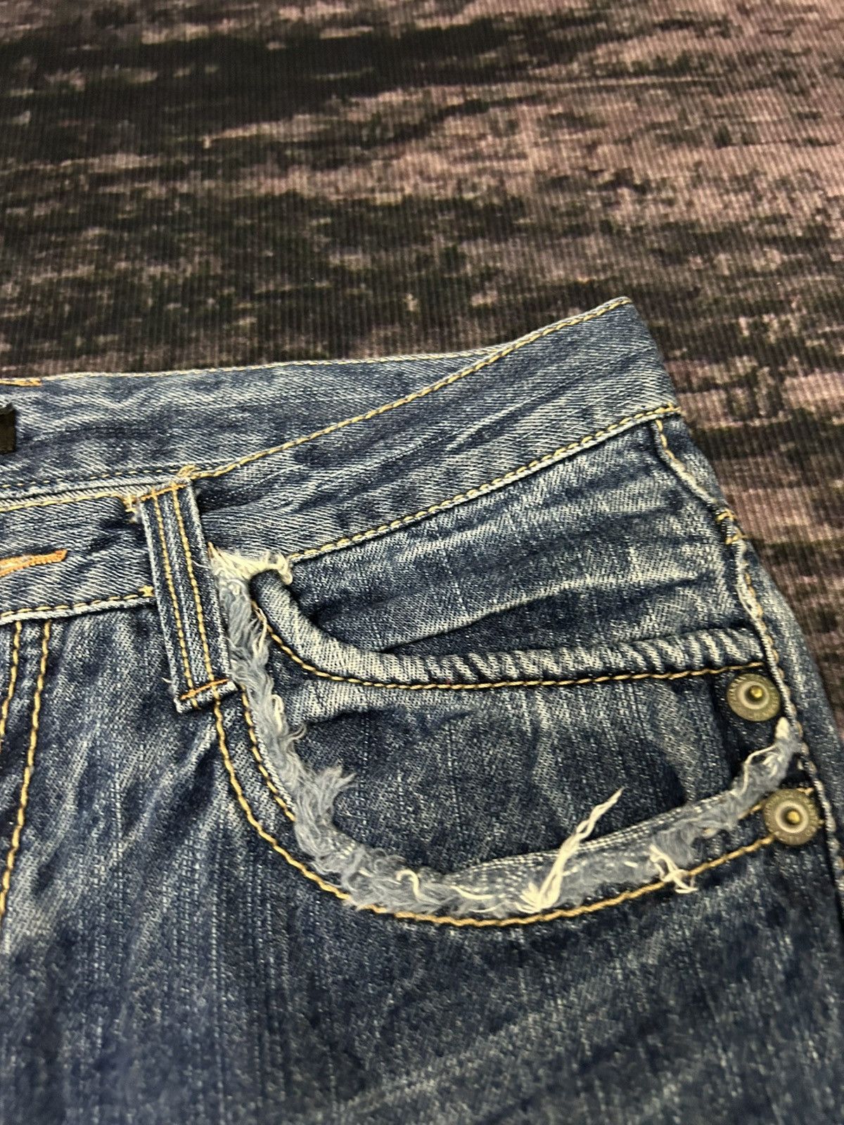Japanese Brand Vintage Japanese Sorridere Mud Wash Claw Mark Jeans Size US 32 / EU 48 - 11 Thumbnail
