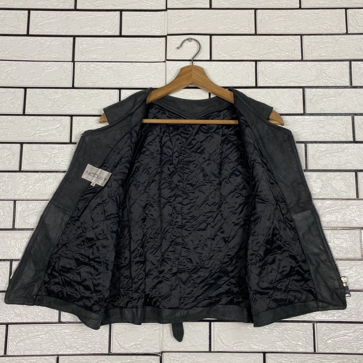 Japanese Brand 🔥VINTAGE VEST LEATHER BIKER MONSIUER NICOLE ISSEY MIYAKE Size US M / EU 48-50 / 2 - 15 Thumbnail