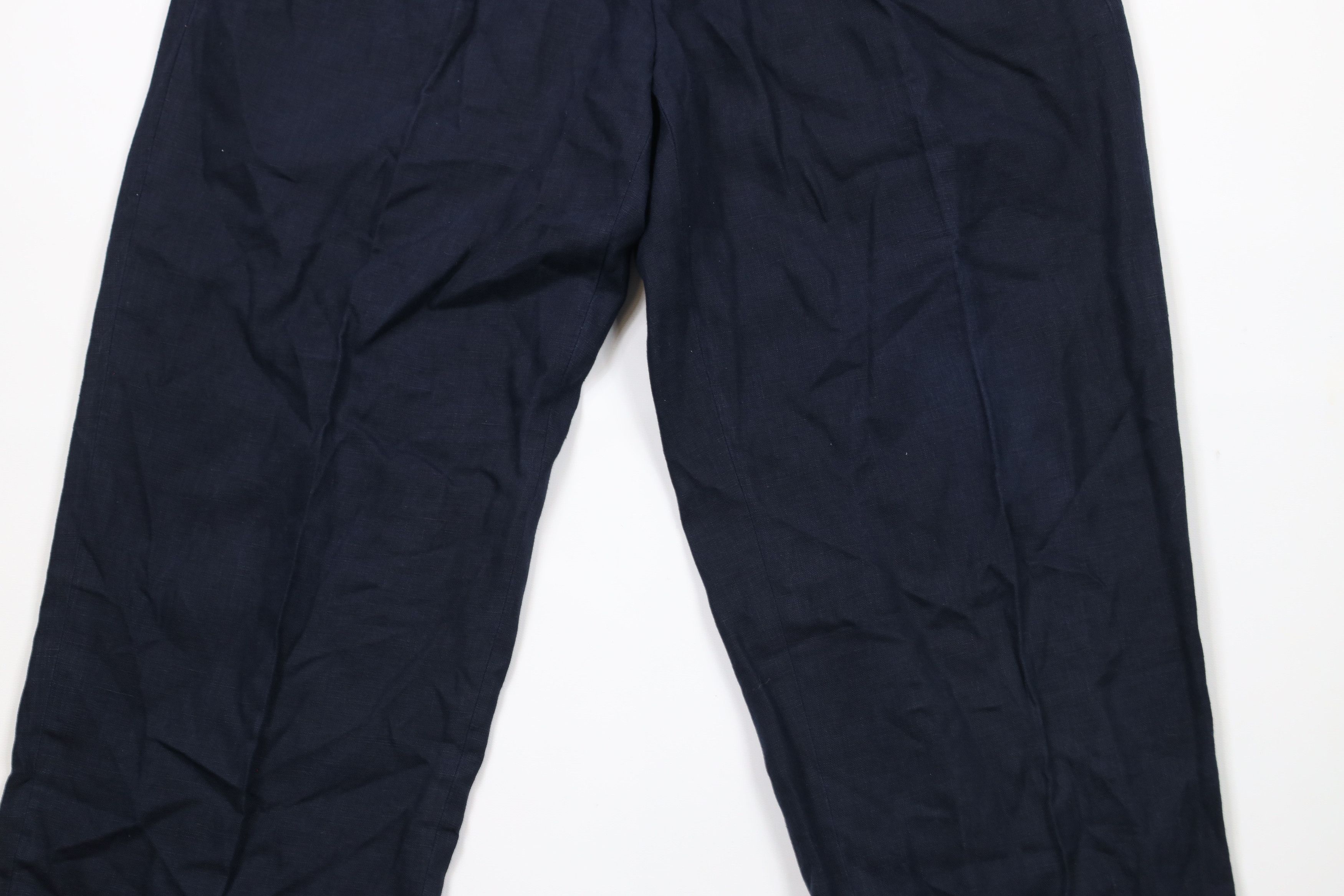 Brooks Brothers × Vintage Vintage Brooks Brothers Cuffed Wide Leg Chino Pants Linen Size US 34 / EU 50 - 3 Thumbnail