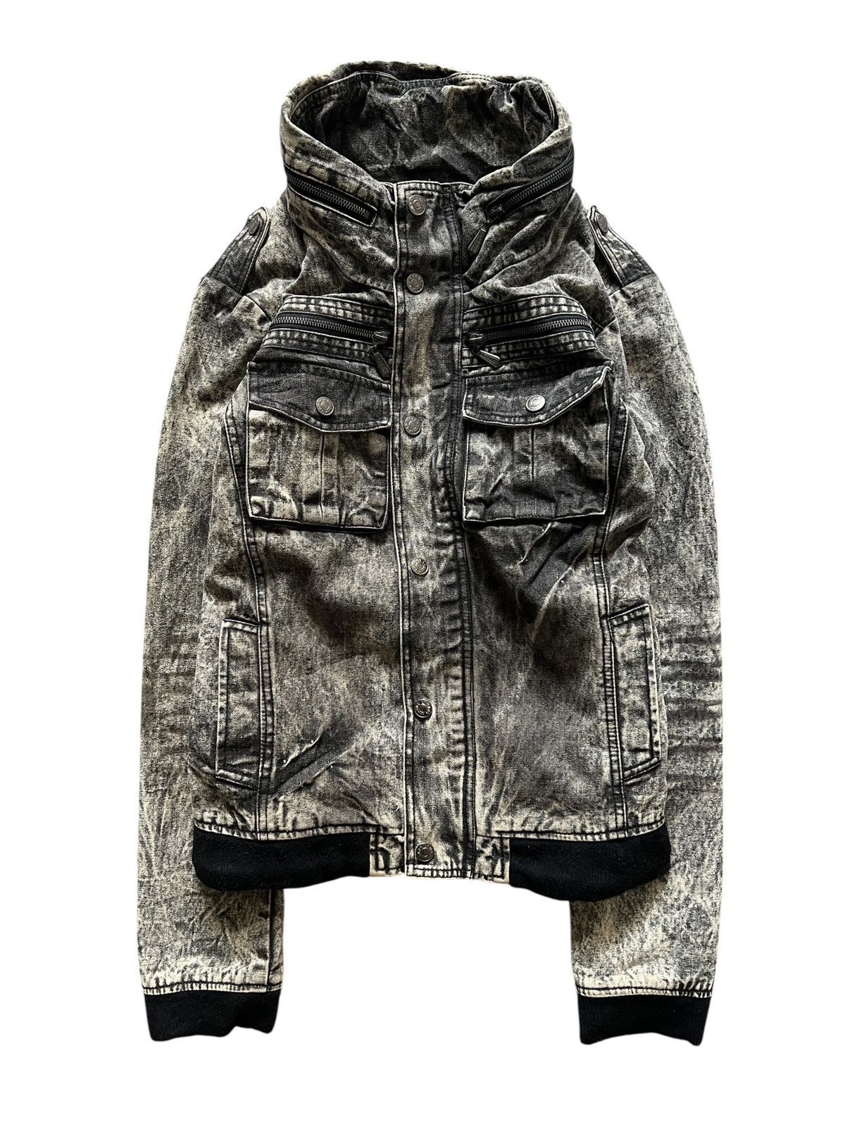 LOWBOX 2000s Lowbox Acid Wash Bono Jacket Size US M / EU 48-50 / 2 - 1 Thumbnail