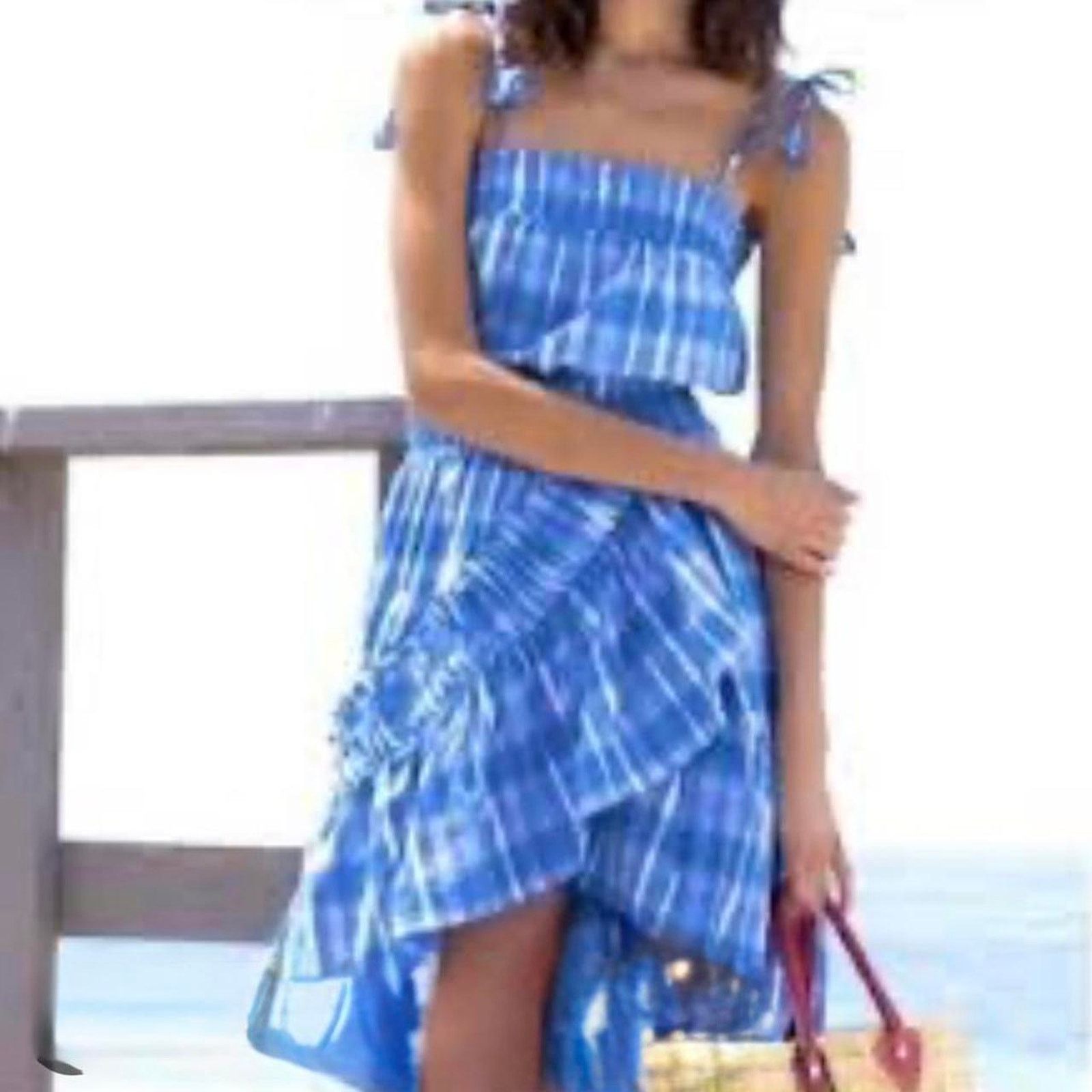 Neiman Marcus Blue and White Middie Dress - Misa designer, Neiman Marcus Size S / US 4 / IT 40 - 2 Thumbnail