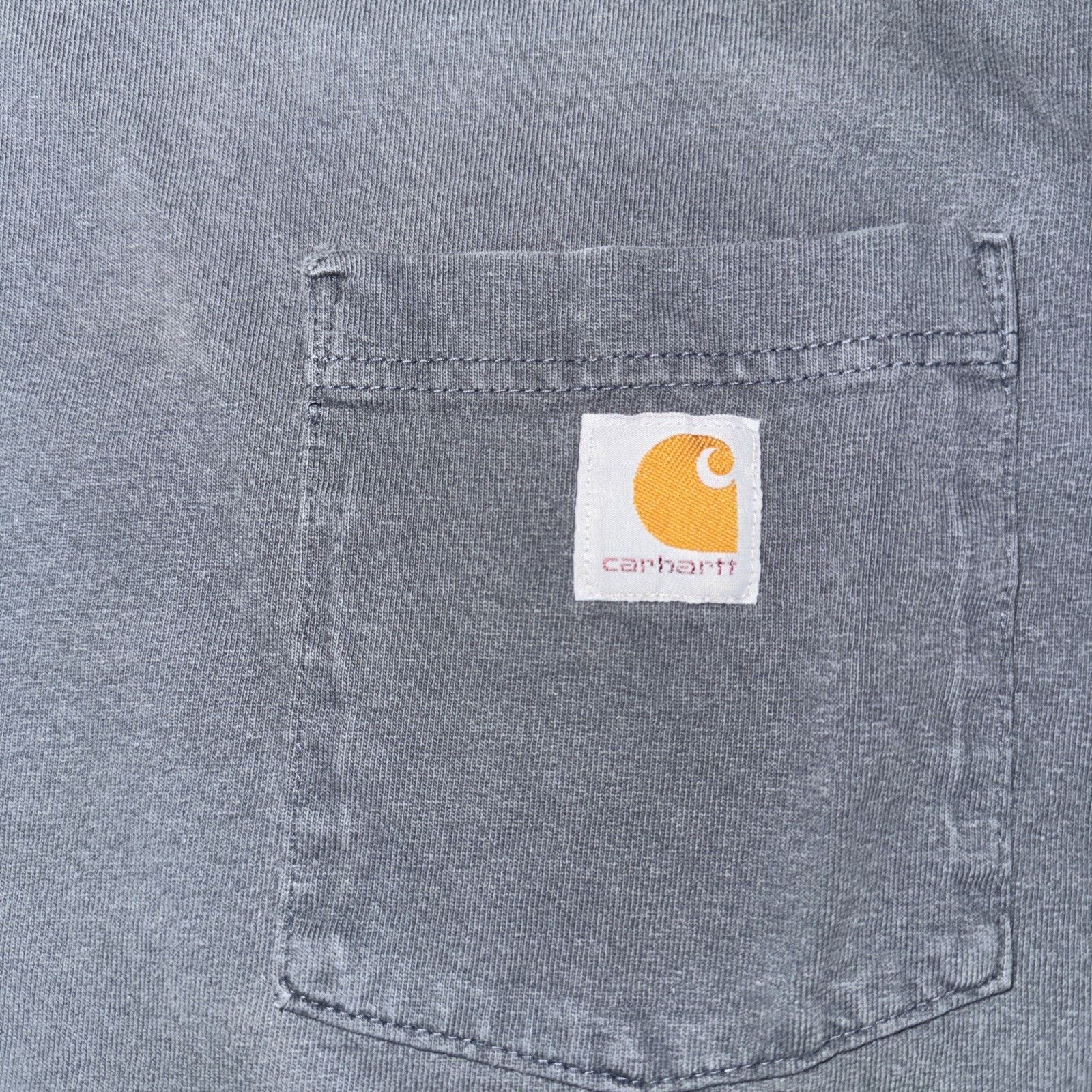Carhartt × Vintage Carhartt Pocket T-Shirt Grey Small 19x27 Distressed Size US S / EU 44-46 / 1 - 2 Thumbnail
