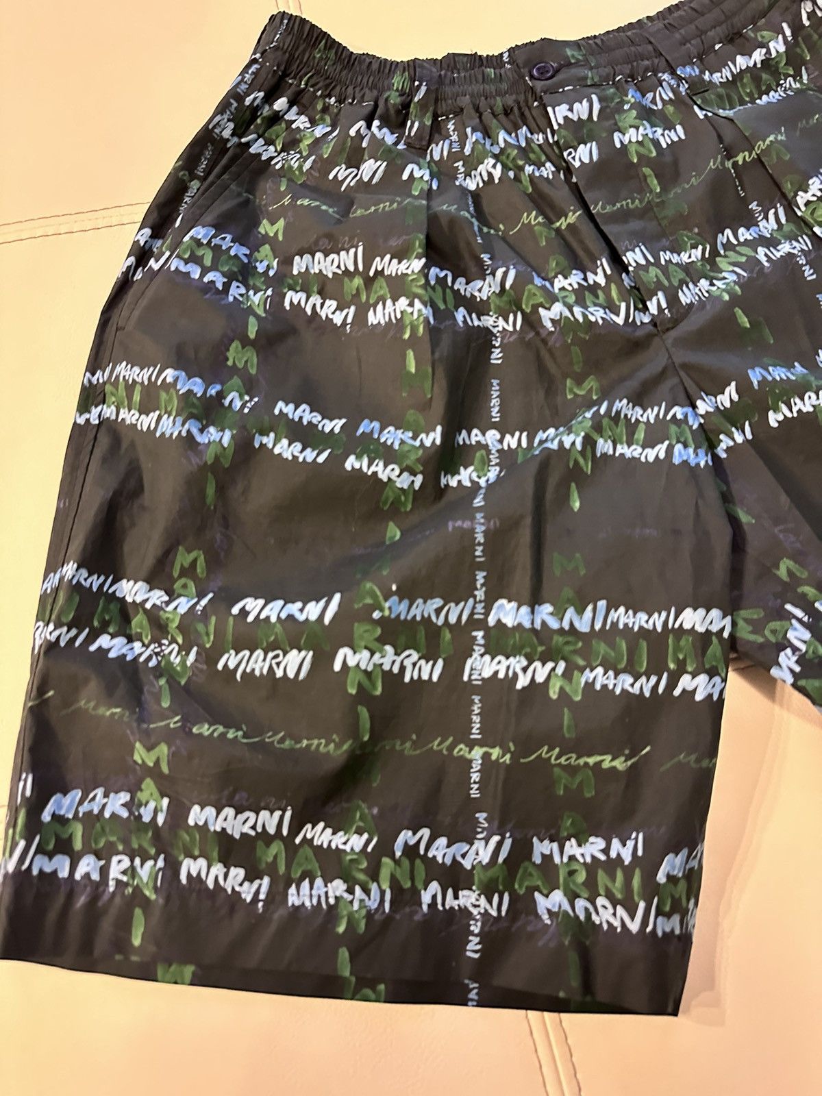 Marni Marni Logo Printed Wide Short Size US 34 / EU 50 - 2 Thumbnail
