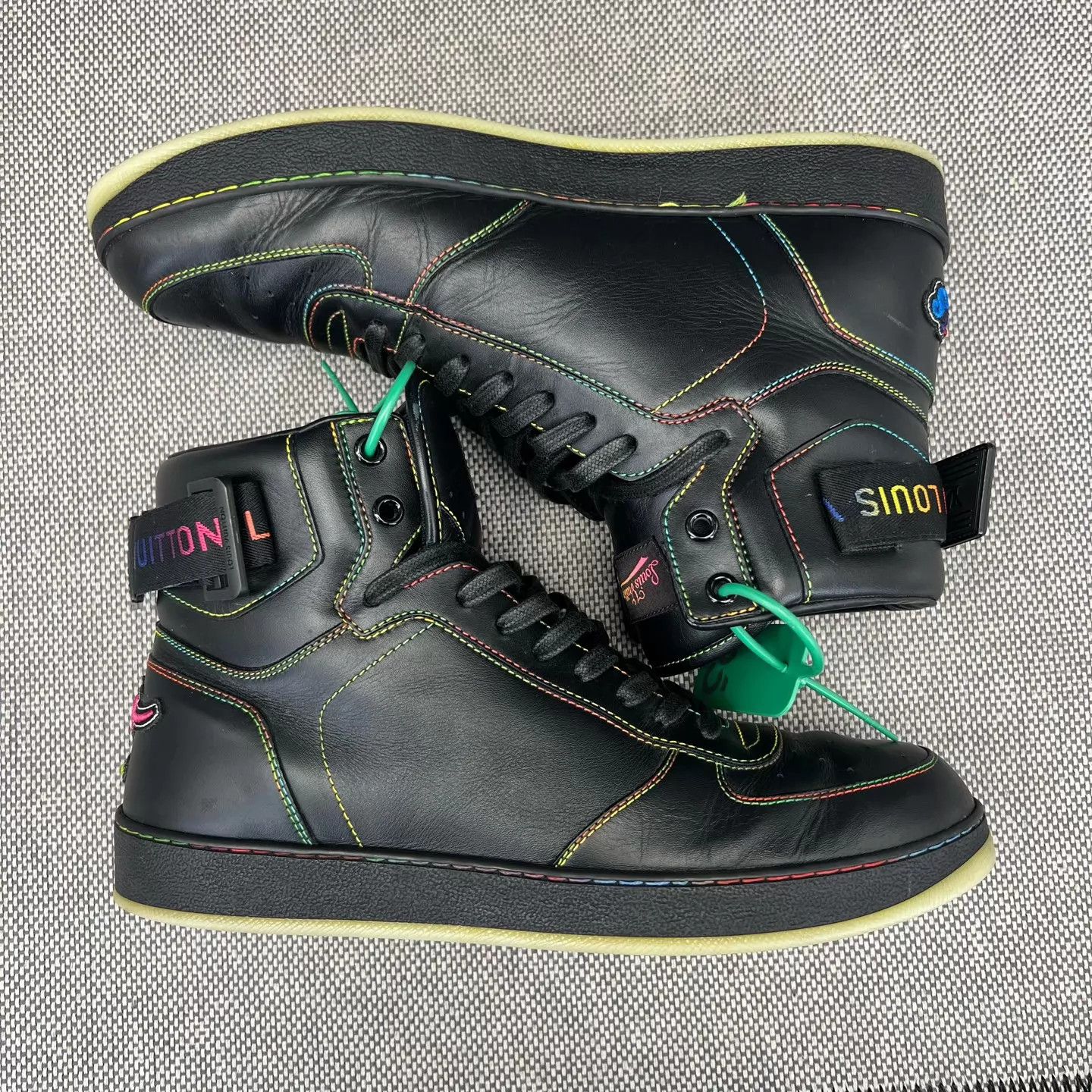 Louis Vuitton LV Rivoli Black Multicolor Sneaker 40.5 Like New Size US 7.5 / EU 40-41 - 5 Thumbnail