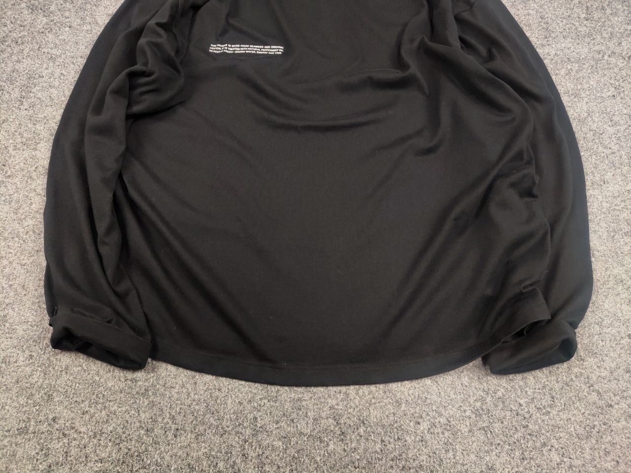 Pangaia Pangaia Design Black Organic Cotton Oversized Light Hoodie Size XL / US 12-14 / IT 48-50 - 9 Thumbnail