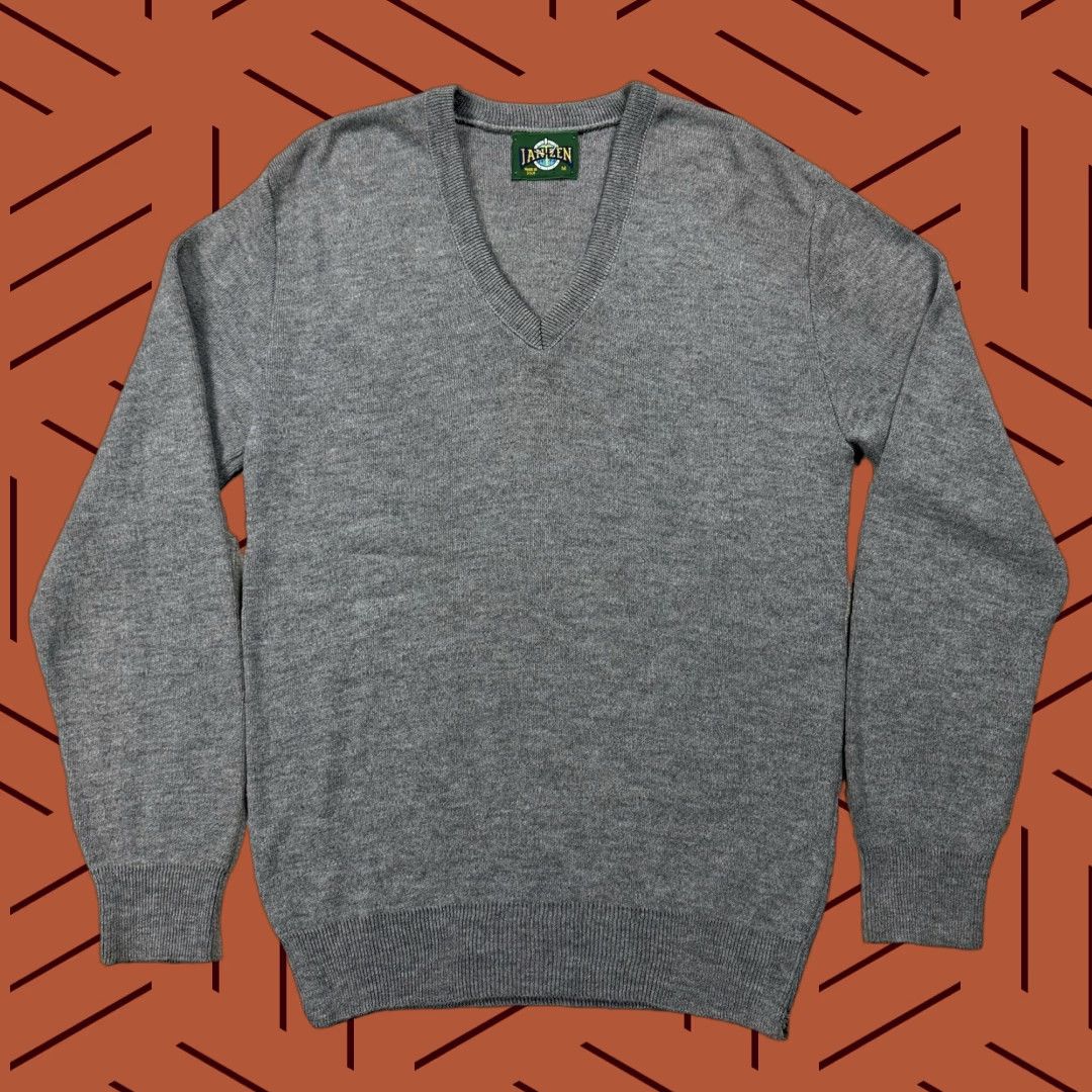 Jantzen VINTAGE JANTZEN USA MADE GREY V-NECK PULLOVER SWEATER MENS MEDIUM ACRYLIC CASUAL PREPPY 90s Size US M / EU 48-50 / 2 - 1 Thumbnail