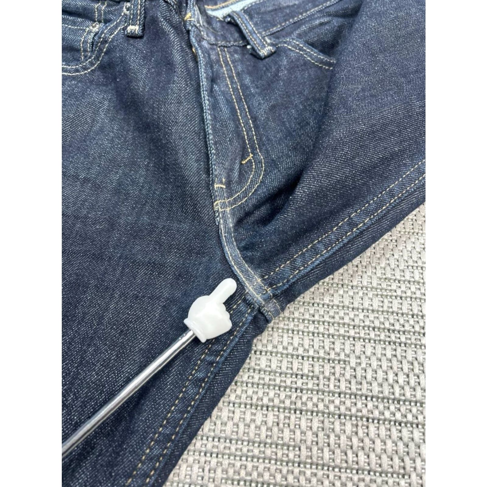 Levi's Levi's 514 Jeans Mens 30 Blue Denim Straight Fit Logo Cotton Mid Rise 30x32 Jeans Size US 30 / EU 46 - 5 Thumbnail