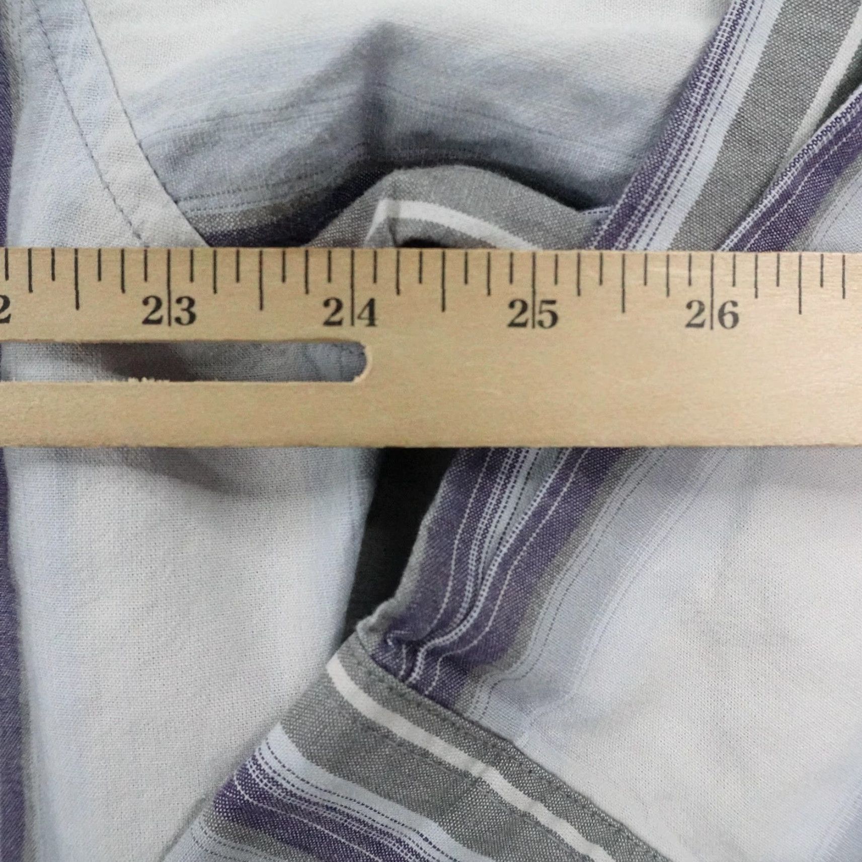 Vintage VINTAGE Panhandle Slim Shirt Mens XL Gray Stripes Denim Collar Button Up Western Size US XL / EU 56 / 4 - 4 Thumbnail