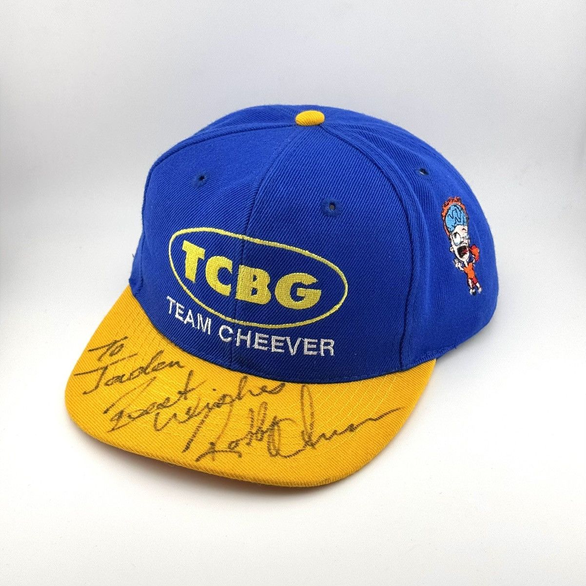 Vintage Vtg 90s Robby Unser Signed Team Cheever IndyCar Wool Hat Size ONE SIZE - 2 Thumbnail