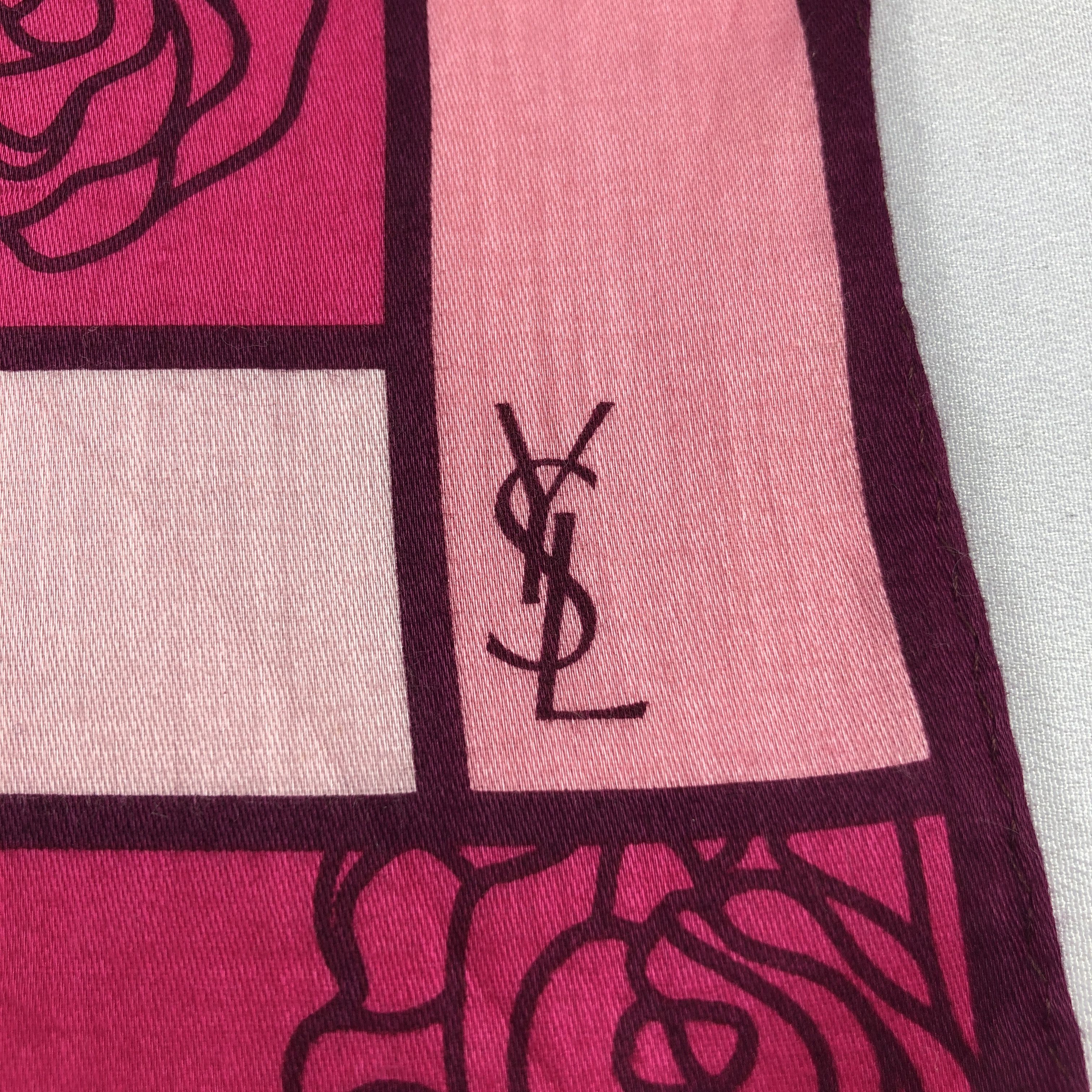 Yves Saint Laurent YSL Handkerchief Neckerchief Bandana H3228 Size ONE SIZE - 3 Thumbnail