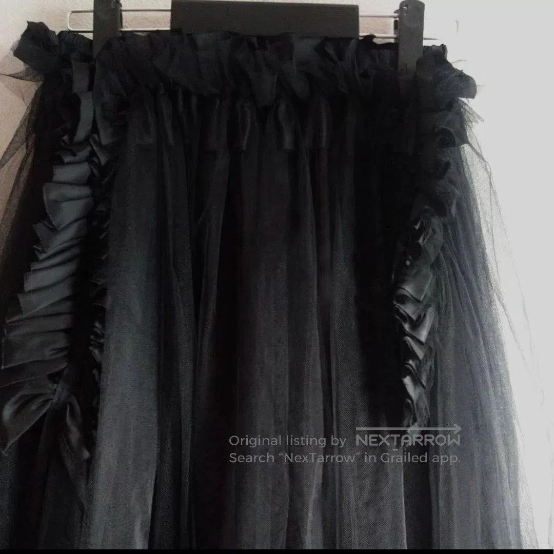 Comme des Garcons CDG Noir Pleated Tulle Skirt. Size US 26 / EU 42 - 3 Thumbnail