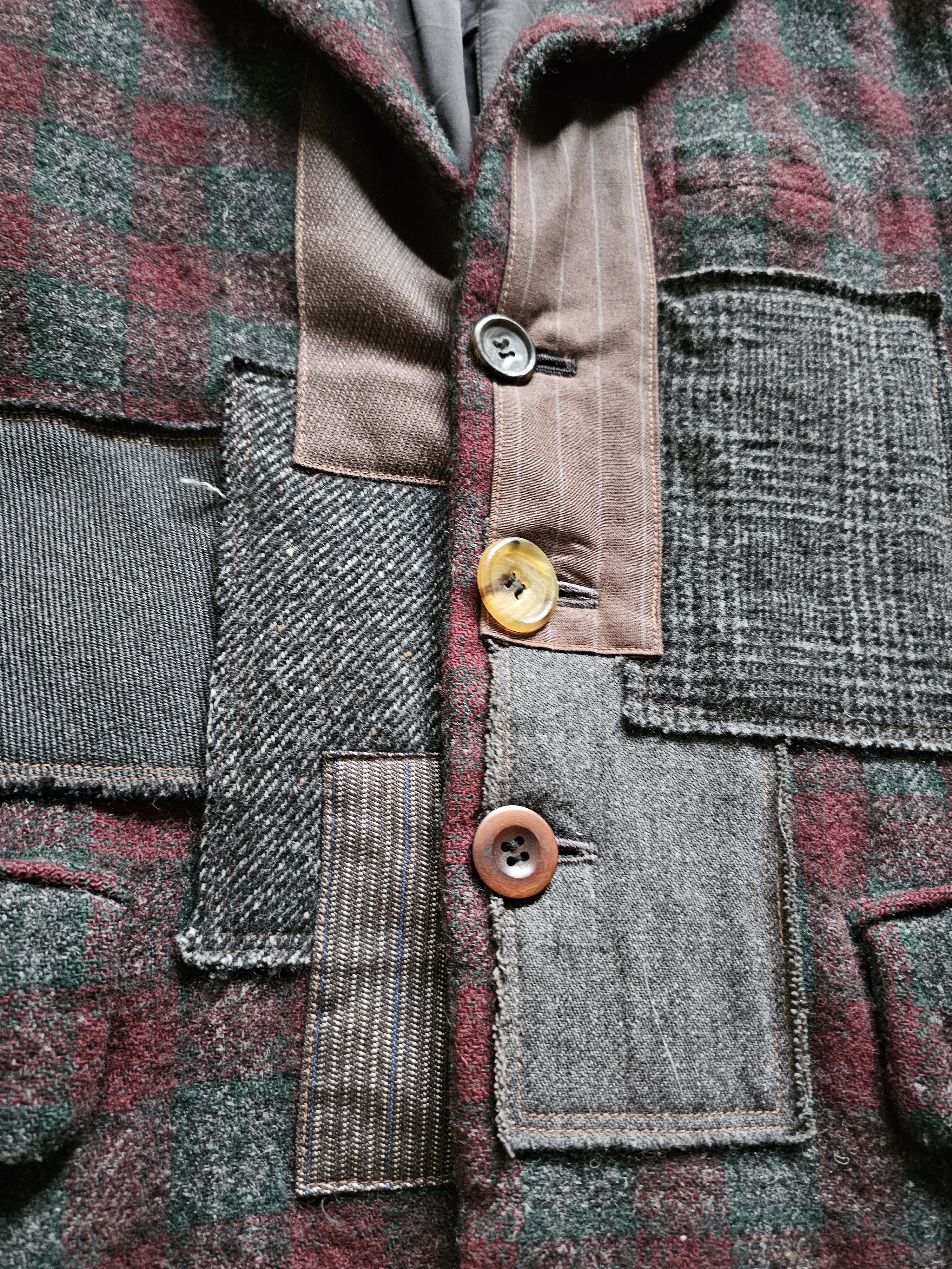 Junya Watanabe Junya Watanabe 2013 Patchwork Wool Blazer Size US M / EU 48-50 / 2 - 4 Thumbnail