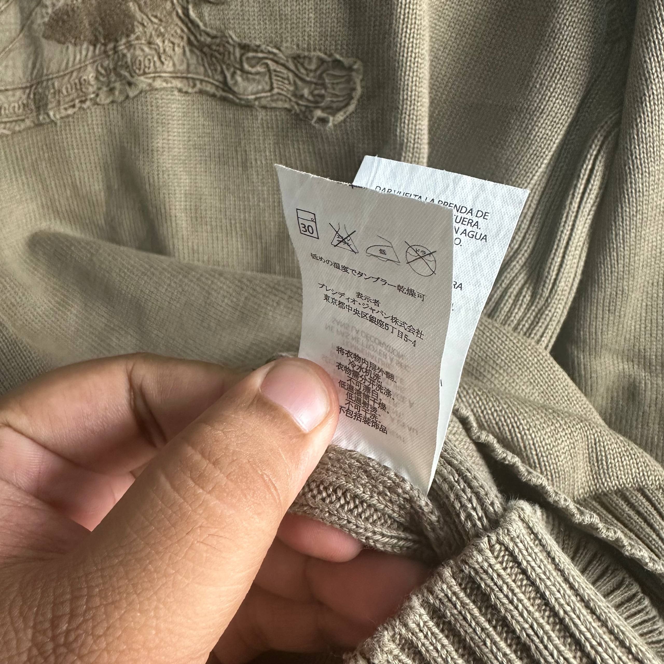 Armani Exchange Armani Exchange Waffle Ribbed Sweater Size US XL / EU 56 / 4 - 7 Thumbnail