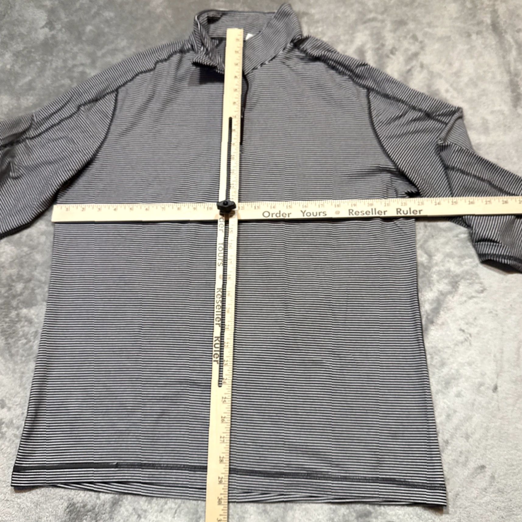 Lululemon Lululemon Sweater 2XL Blue Stripe 1/4 Zip Performance Pullover Long Sleeve Mens Size US XXL / EU 58 / 5 - 5 Thumbnail
