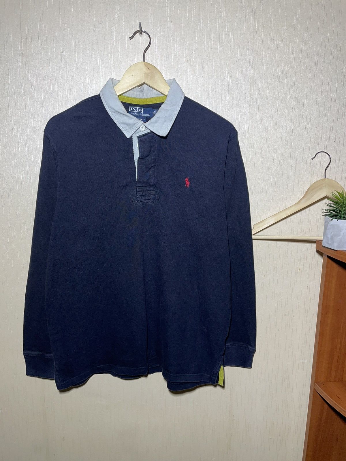 Polo Ralph Lauren × Vintage Polo Ralph Lauren vintage rugby jersey long sleeve 90s Size US XL / EU 56 / 4 - 1 Thumbnail