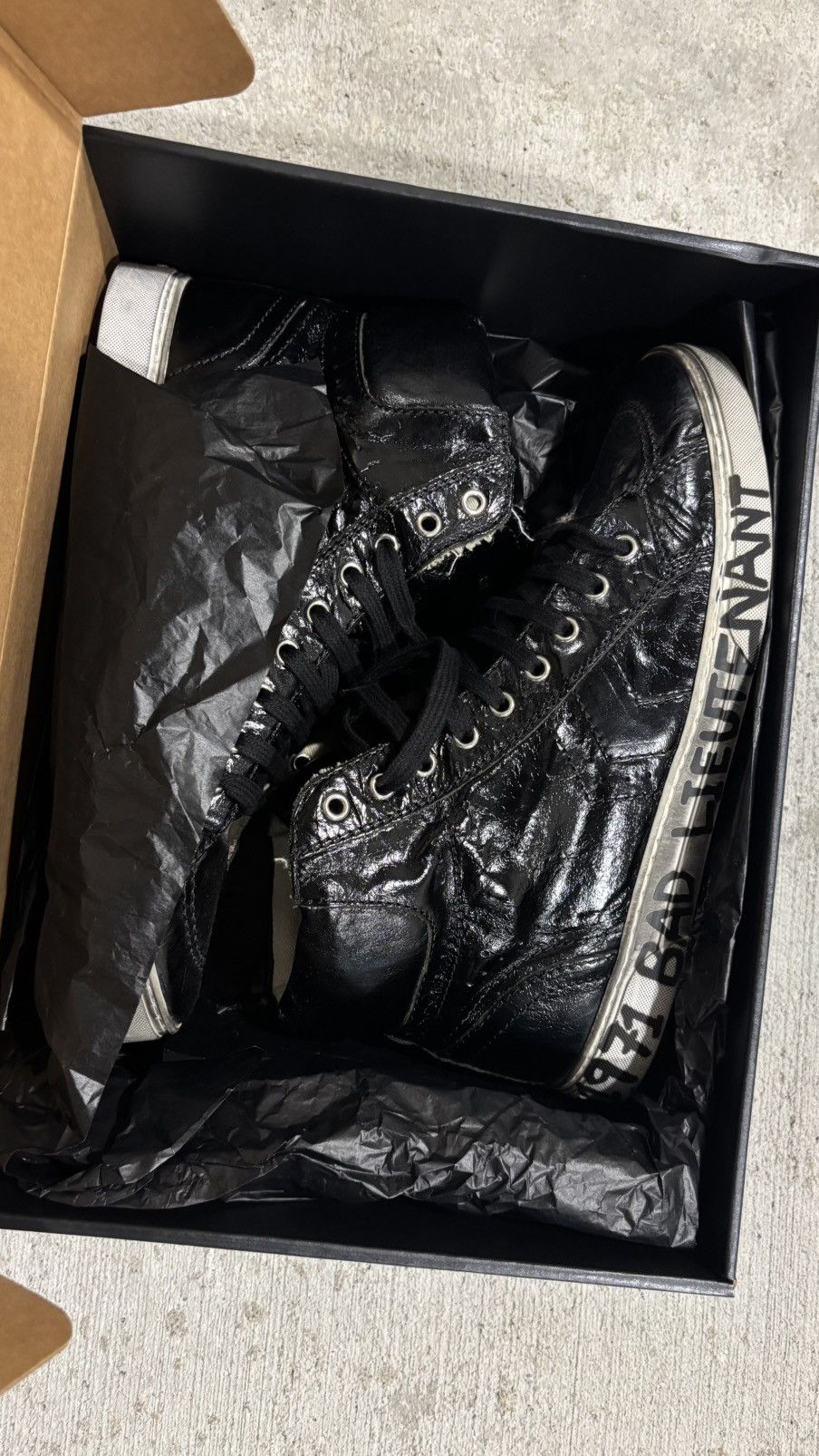 Saint Laurent Paris Saint Laurent Paris “1971 Bad Lieutenant” High Top Sneaker Size US 12 / EU 45 - 16 Thumbnail