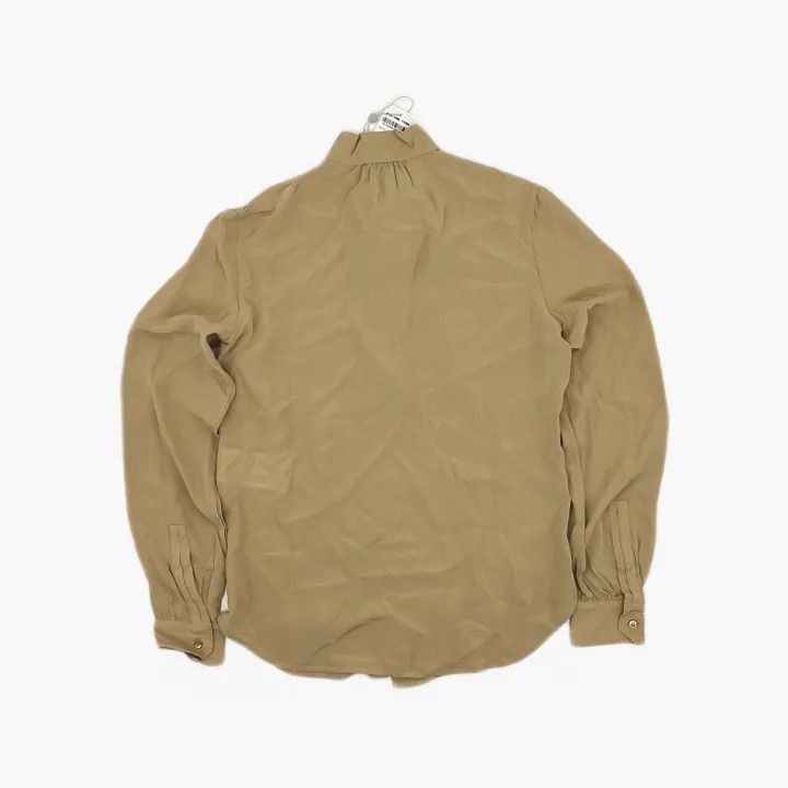 Other Saint Laurent Beige Long Sleeve Bow Tie Shirt -2507 Size M / US 6-8 / IT 42-44 - 3 Thumbnail
