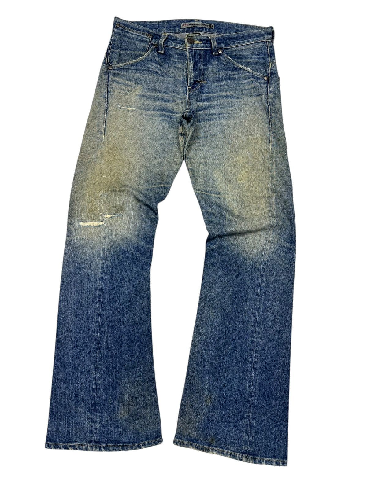 Engineered Garments × Levi's Levis Engineered 1999 Flare Twist Rusty Flared Jeans Size US 33 - 11 Thumbnail