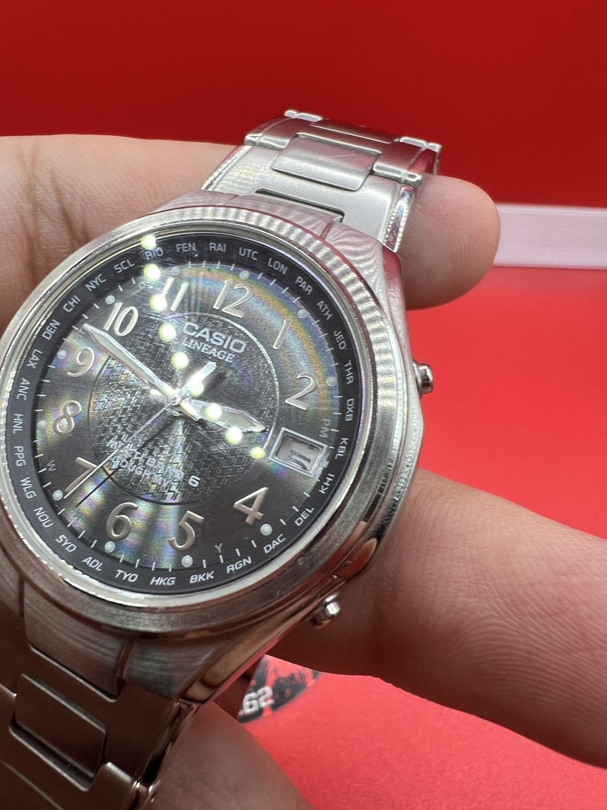 Casio Vintage Casio Lineage LIW-T110 Tough Solar Multbnd 6 Size ONE SIZE - 4 Thumbnail