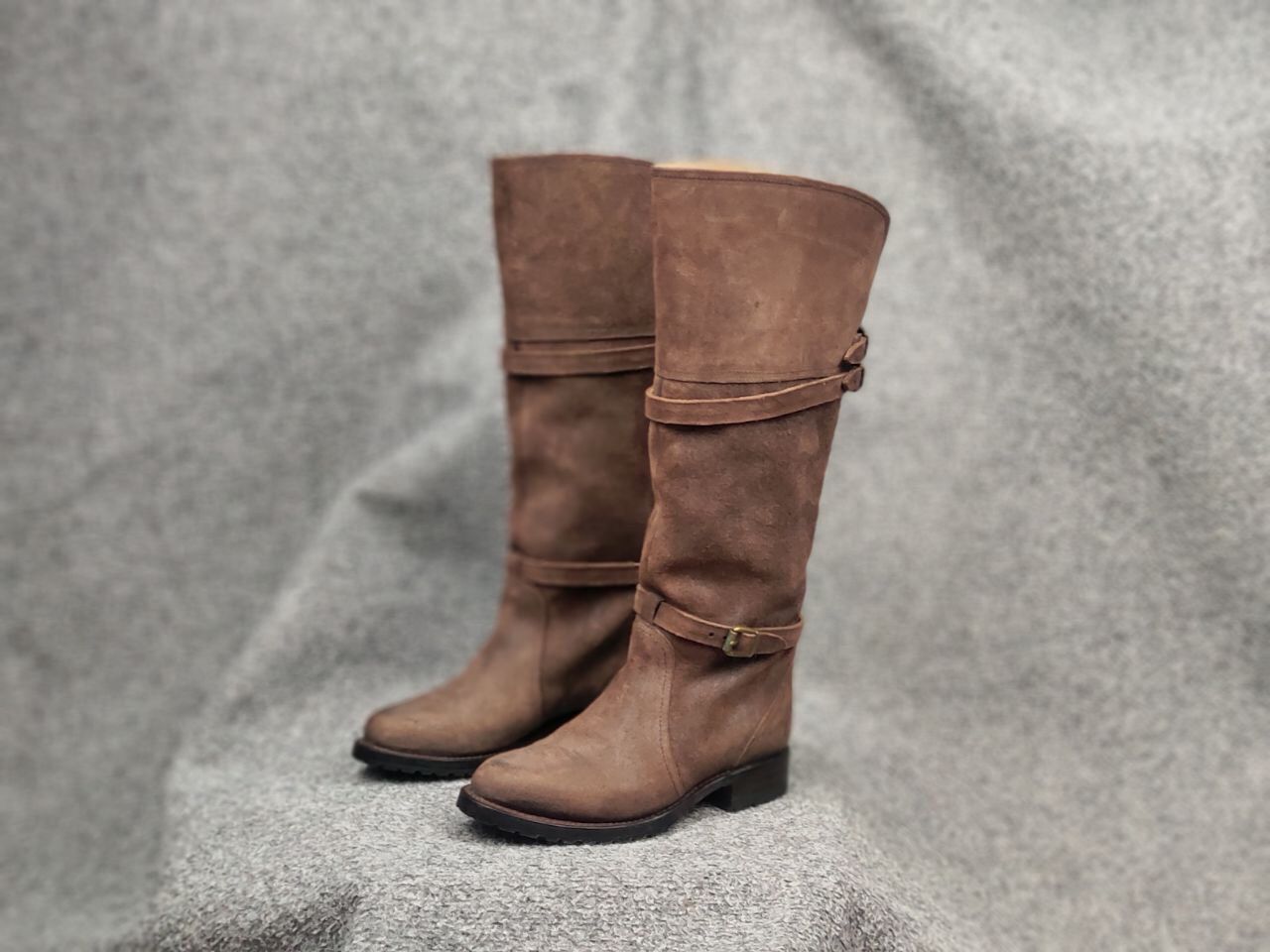 Sendra Sendra Riding Casual High boots womens Brown Suede Leather Size US 6 / IT 36 - 12 Thumbnail