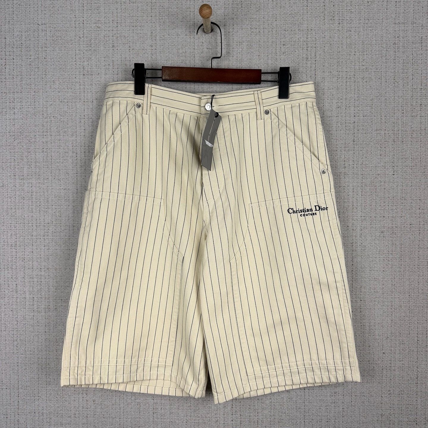 Dior Dior Striped Shorts Size 32 Size US 32 / EU 48 - 1 Thumbnail