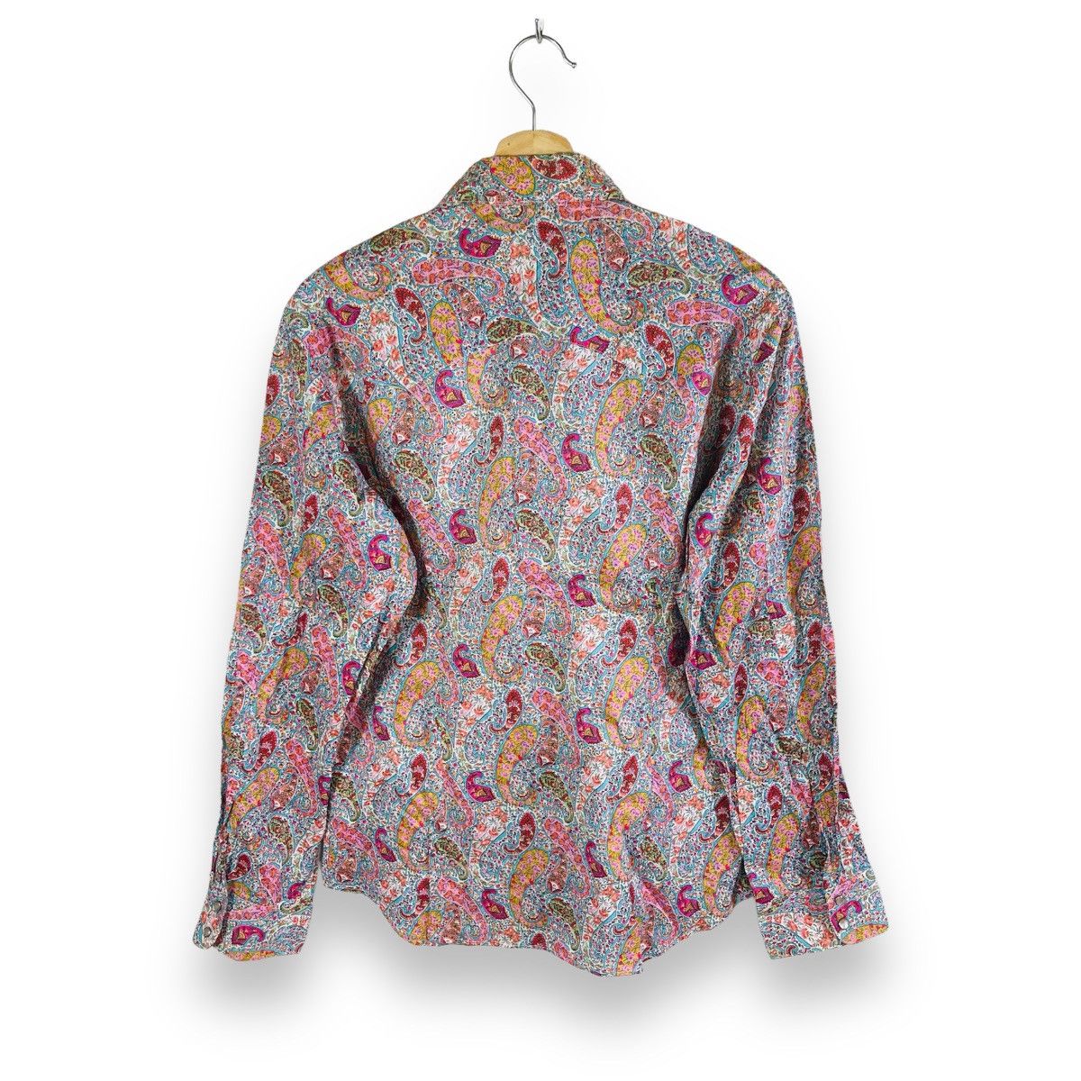 agnes b. Agnes B Homme Paris Paisley Psychedelic Pearl Snap Shirt Size US S / EU 44-46 / 1 - 2 Thumbnail