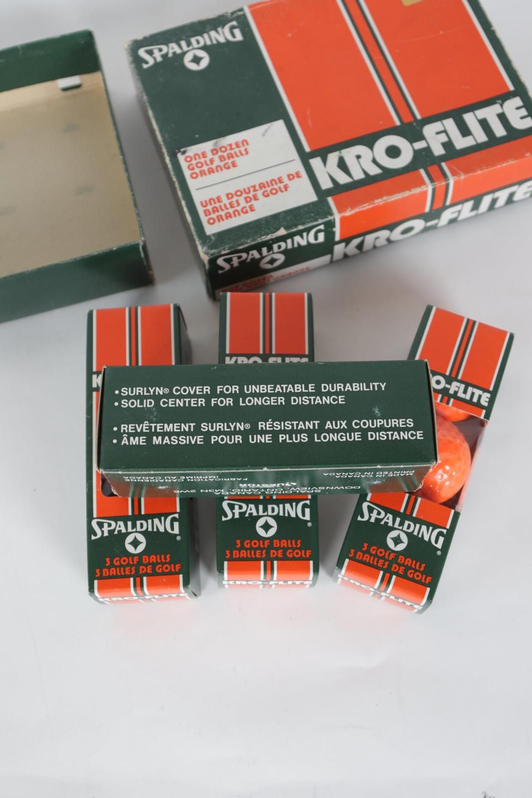 Spalding 80's Spalding KRO-FLITE Surlyn Covered 12 Orange Golf Balls Size ONE SIZE - 8 Thumbnail
