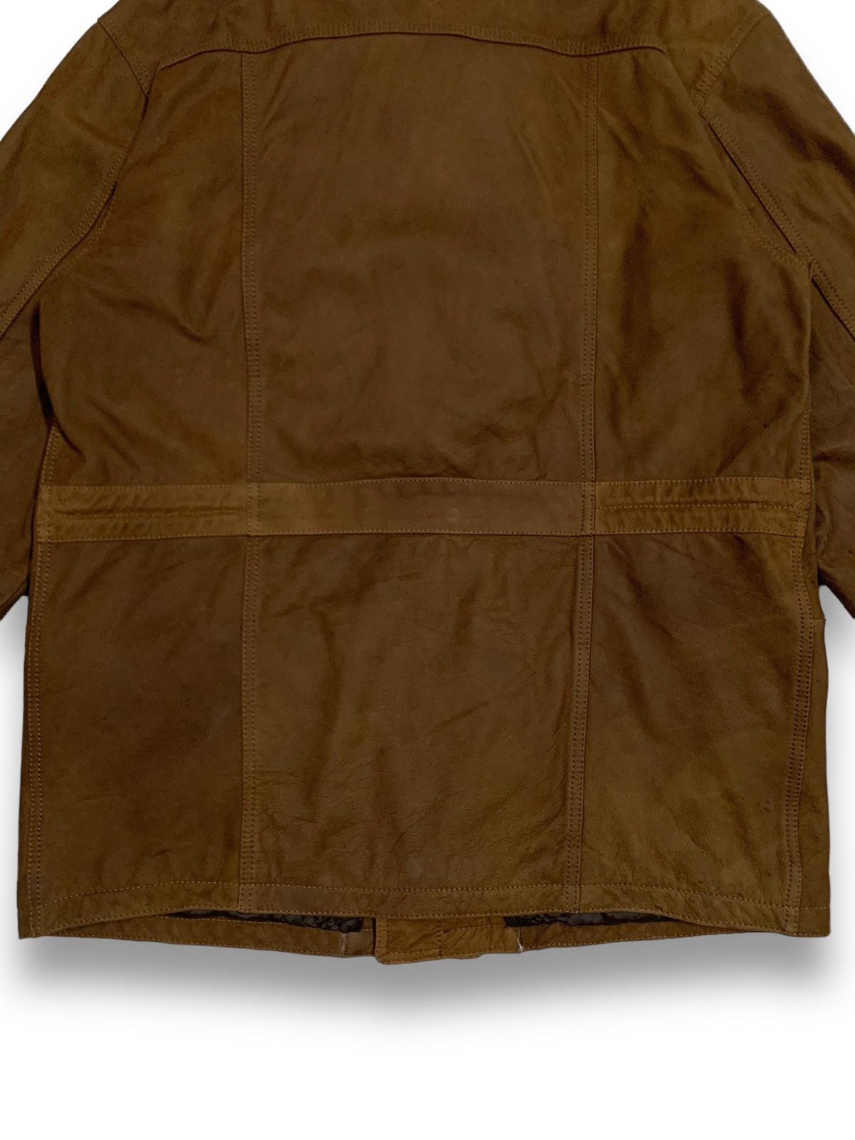 Balmain Vintage Pierre Balmain Paris Utility Cowhide Leather Jacket Size US L / EU 52-54 / 3 - 16 Thumbnail
