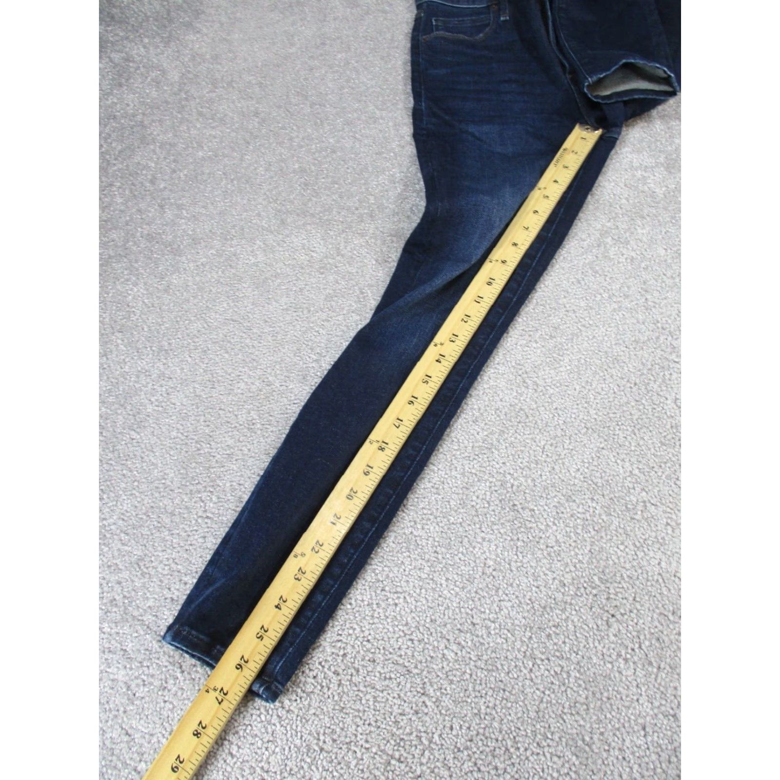 Abercrombie & Fitch ABERCROMBIE & FITCH Jeans Womens 0P Super Skinny High Rise Curve Love Dark Blue Size 25" / US 0 / IT 36 - 4 Thumbnail