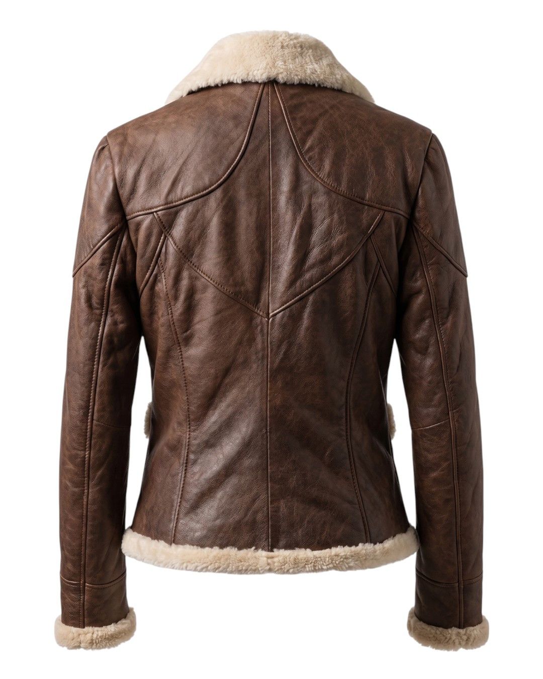 Roberto Cavalli LAMB FUR COLLAR LEATHER JACKET Size L / US 10 / IT 46 - 2 Thumbnail