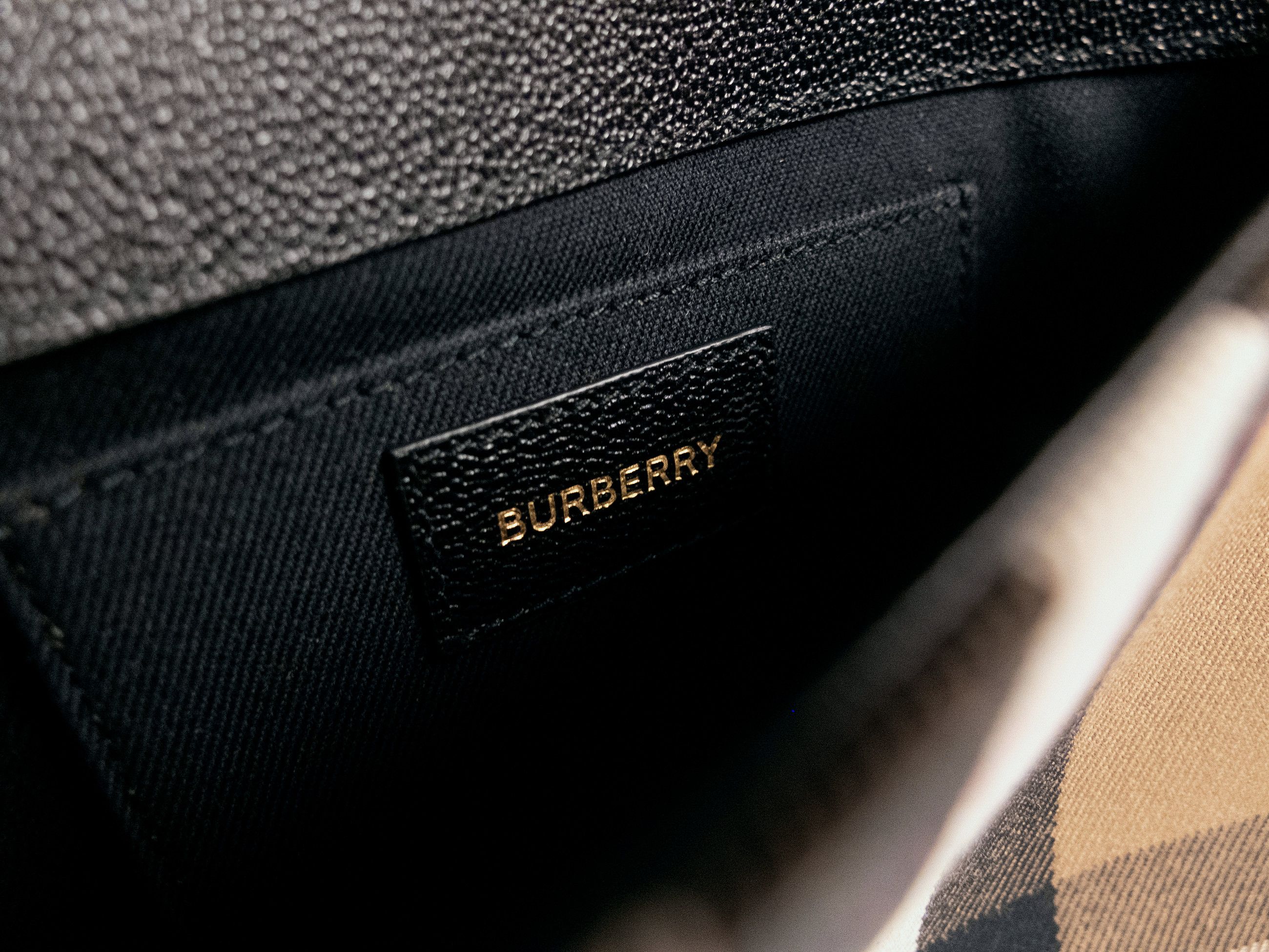 Burberry BURBERRY Hampshire black check leather crossbody bag Size ONE SIZE - 12 Thumbnail