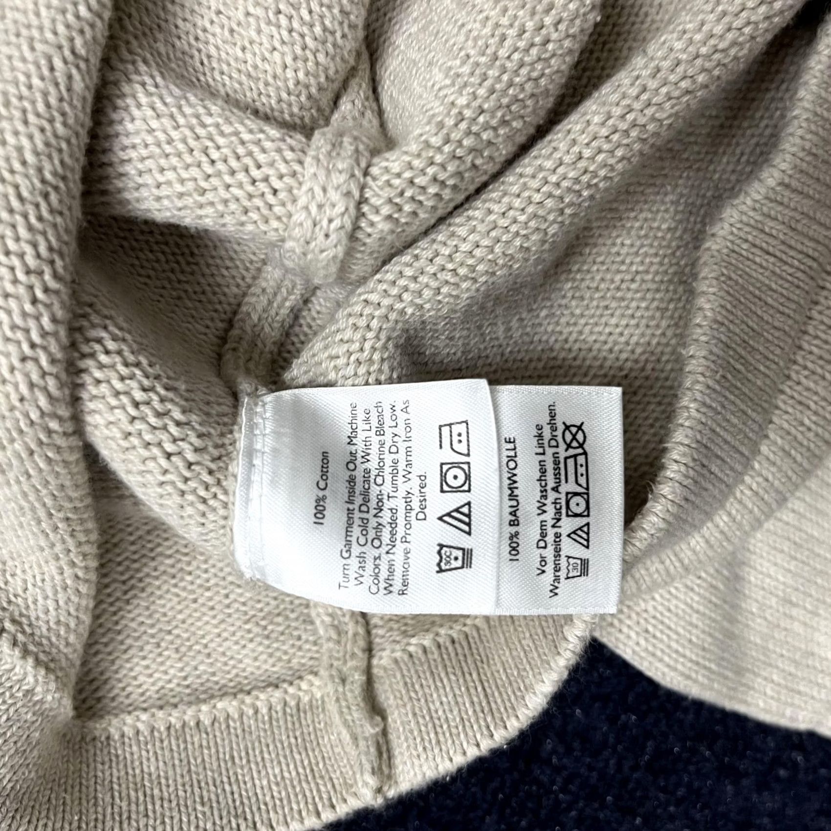Eddie Bauer Eddie Bauer Sweater Mens M Beige 1/4 Zip Mock Neck Striped Knit Pullover Size US M / EU 48-50 / 2 - 4 Thumbnail
