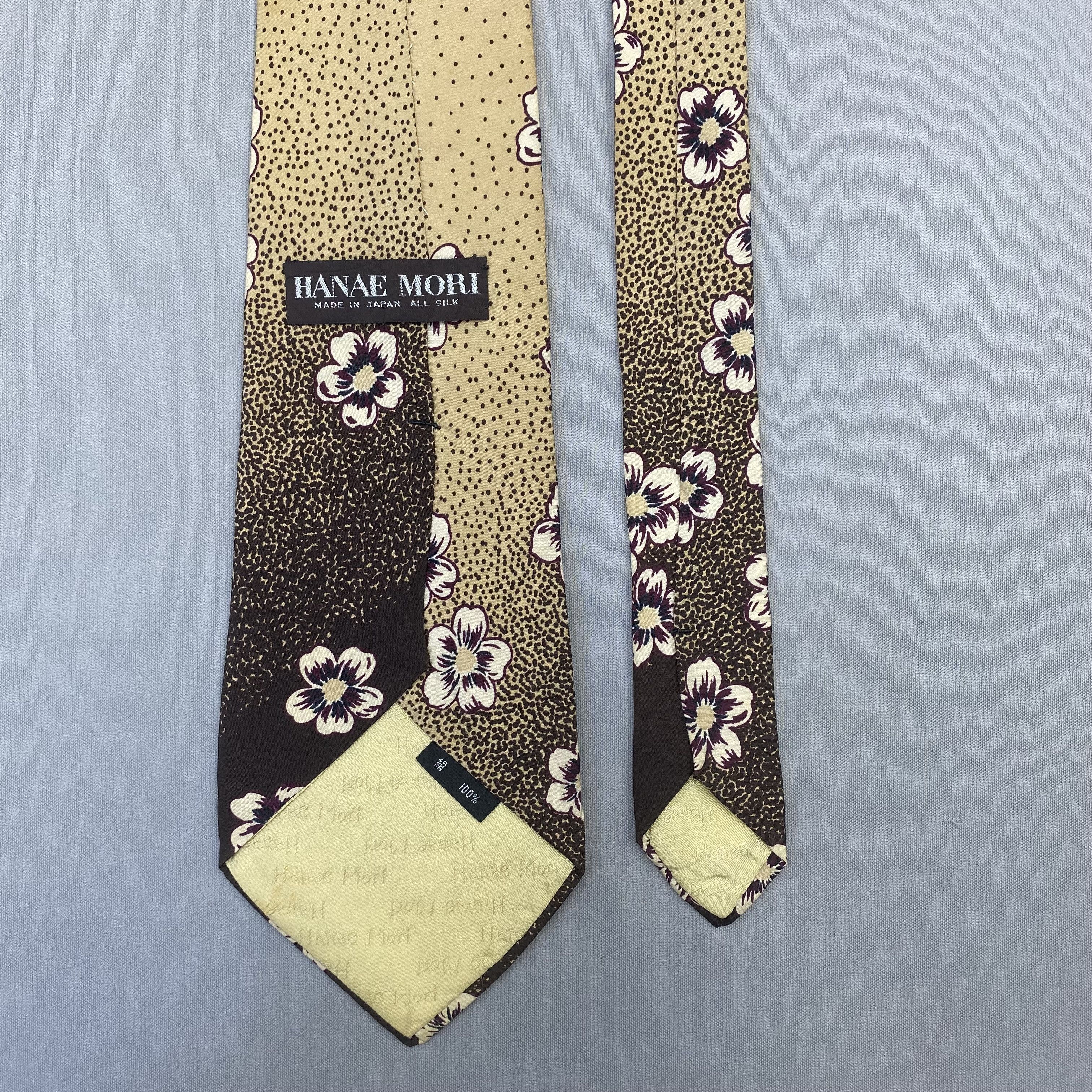 Hanae Mori Vintage Hanae Mori SILK Necktie Cravate Pure Silk Neck Tie Size ONE SIZE - 6 Thumbnail