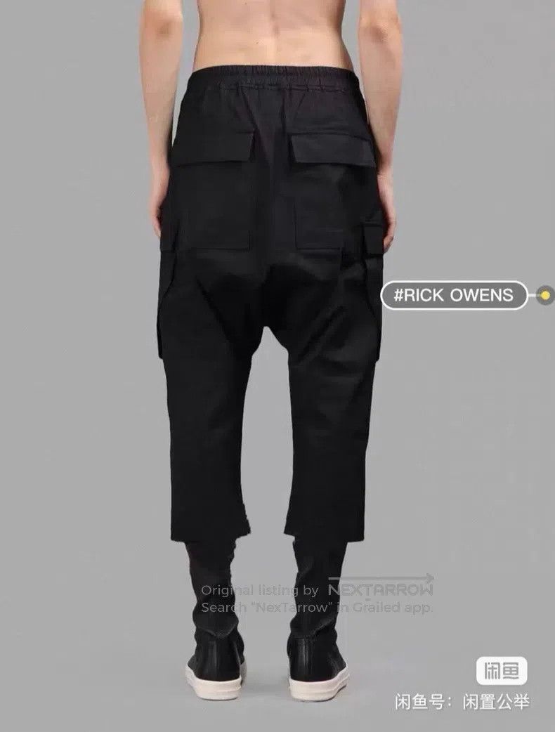 Rick Owens Rick Owens Dark Black Crotch Pants Size US 38 / EU 54 - 9 Thumbnail