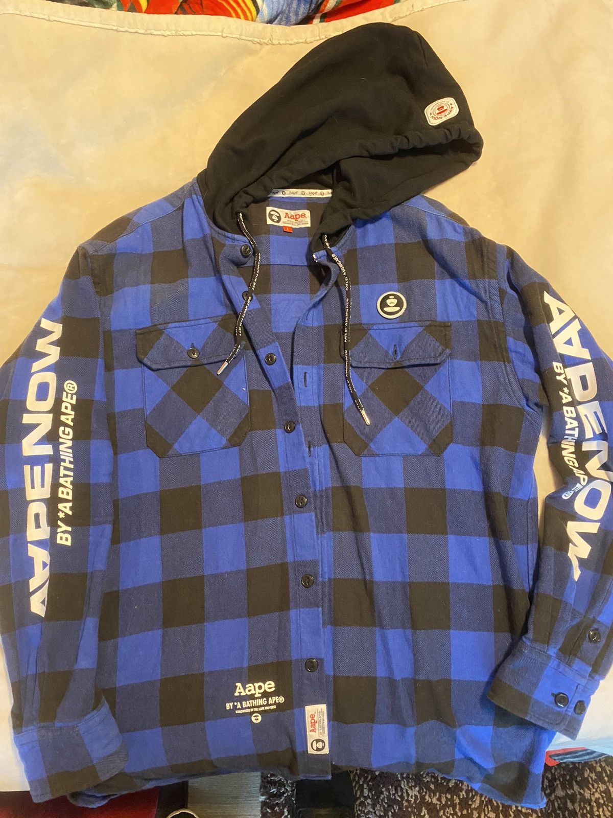 A Barhing Ape Flannel Jacket Aape by A Bathing Ape Flannel Hoodie