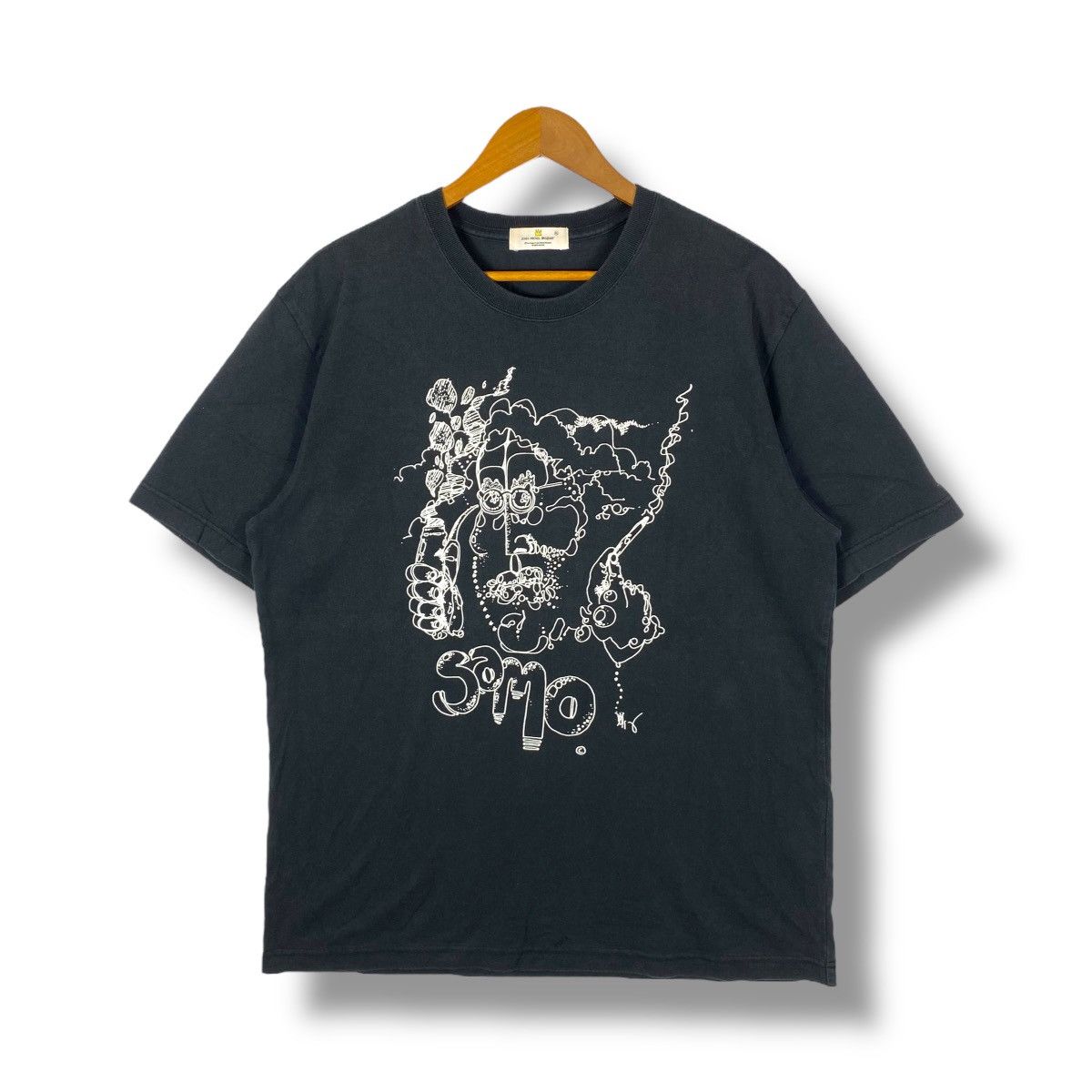 Jean-Michel Basquiat × Vintage Vintage 00's JEAN-MICHEL BASQUIAT Samo Artwork Fotofolio Tee Size US XL / EU 56 / 4 - 1 Thumbnail