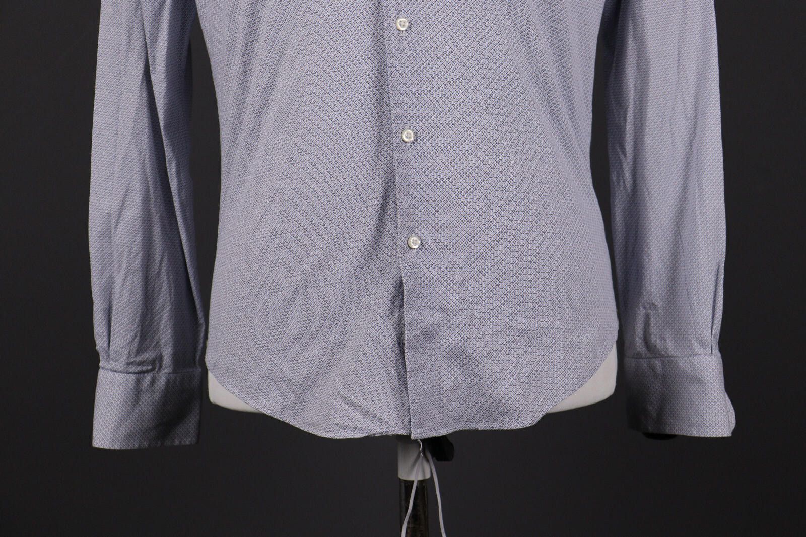 Designer Bottega del Sarto Slim Fit Blue Button Down Shirt Size 39 Size US M / EU 48-50 / 2 - 3 Thumbnail